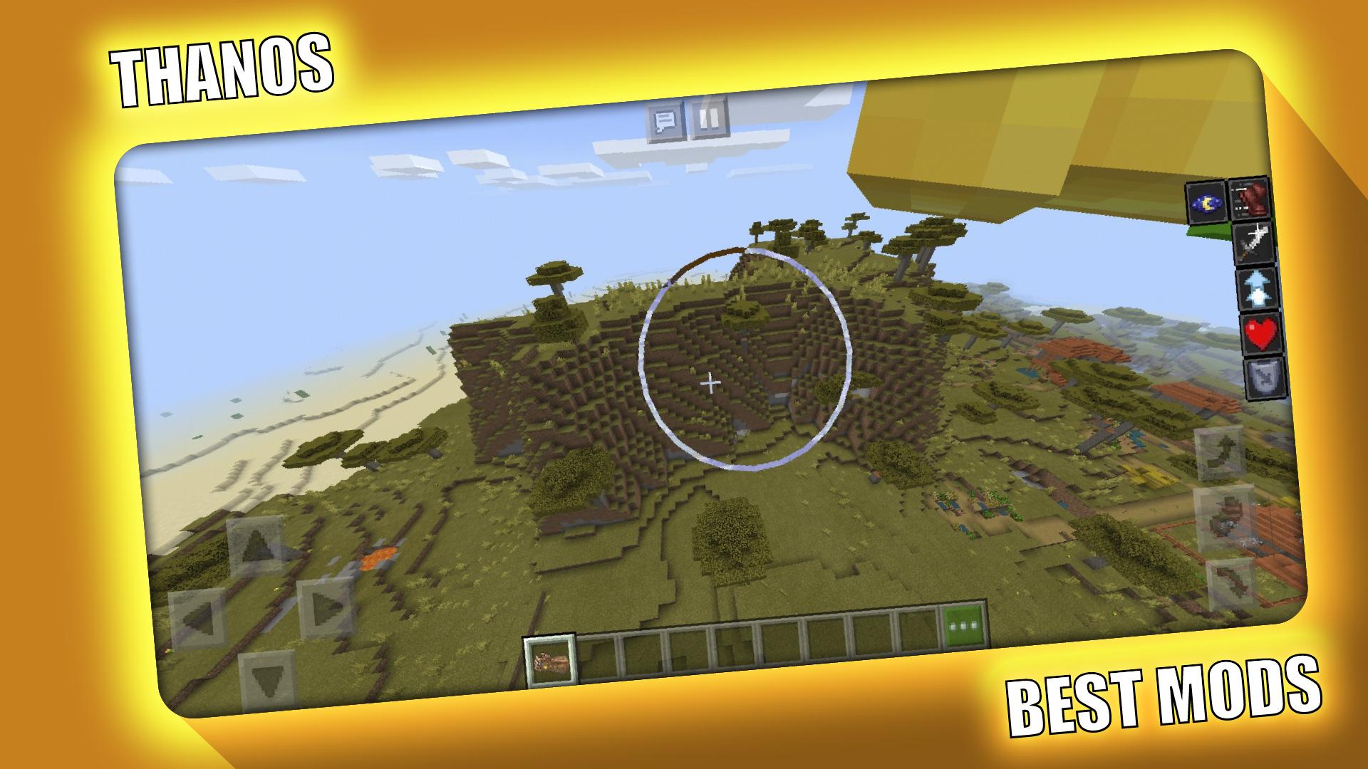 اسکرین شات 1 برنامه Thanos Mod for Minecraft PE -