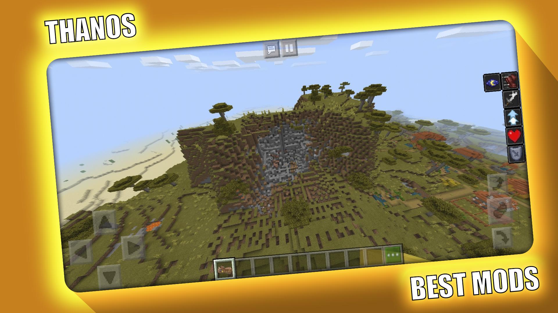 اسکرین شات 2 برنامه Thanos Mod for Minecraft PE -