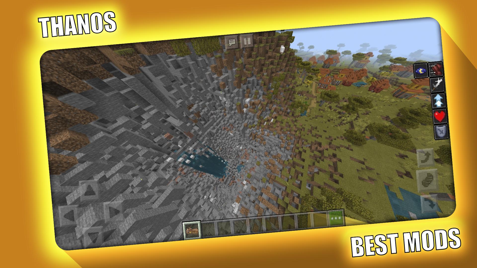 اسکرین شات 3 برنامه Thanos Mod for Minecraft PE -