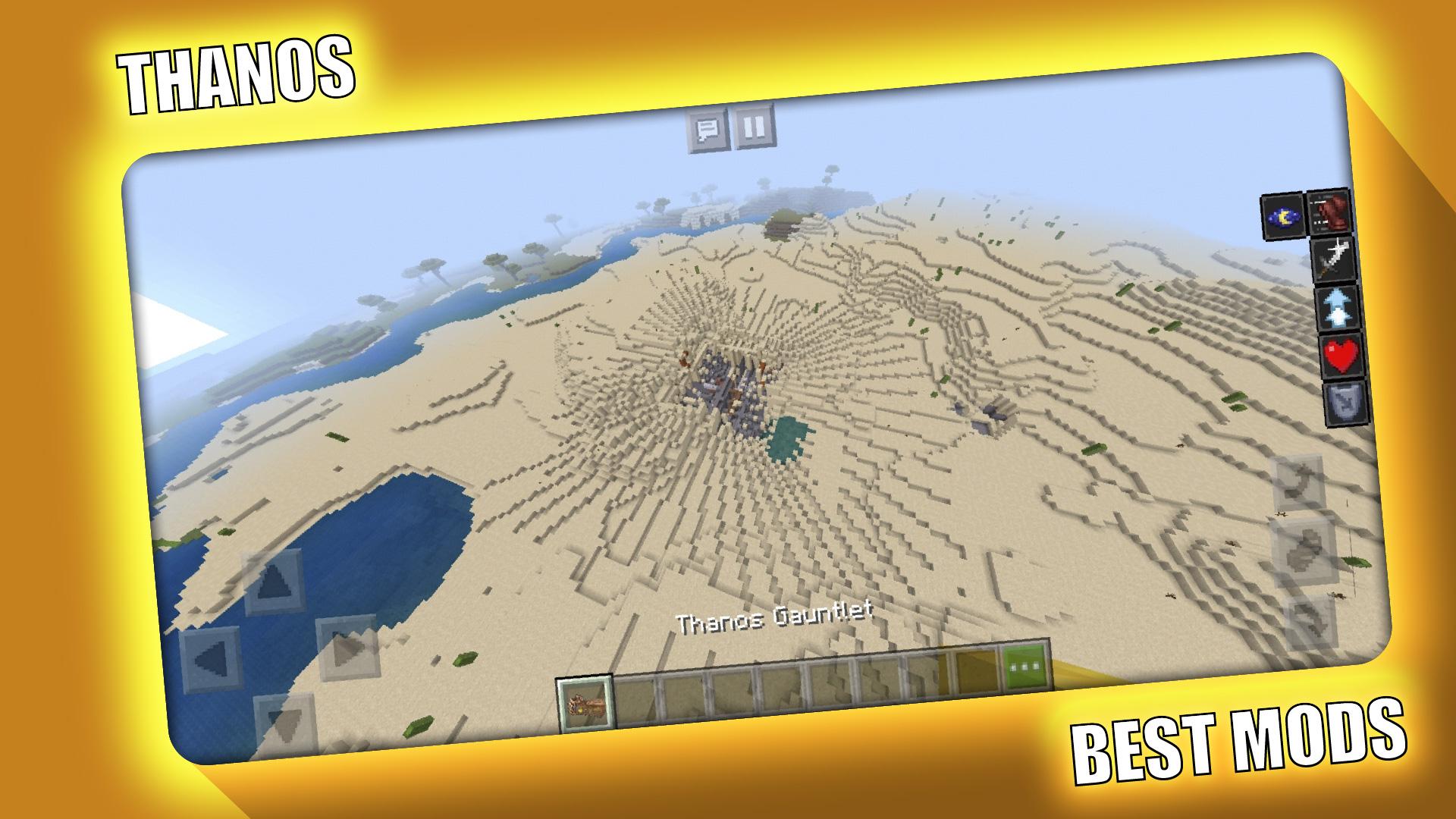 اسکرین شات 5 برنامه Thanos Mod for Minecraft PE -