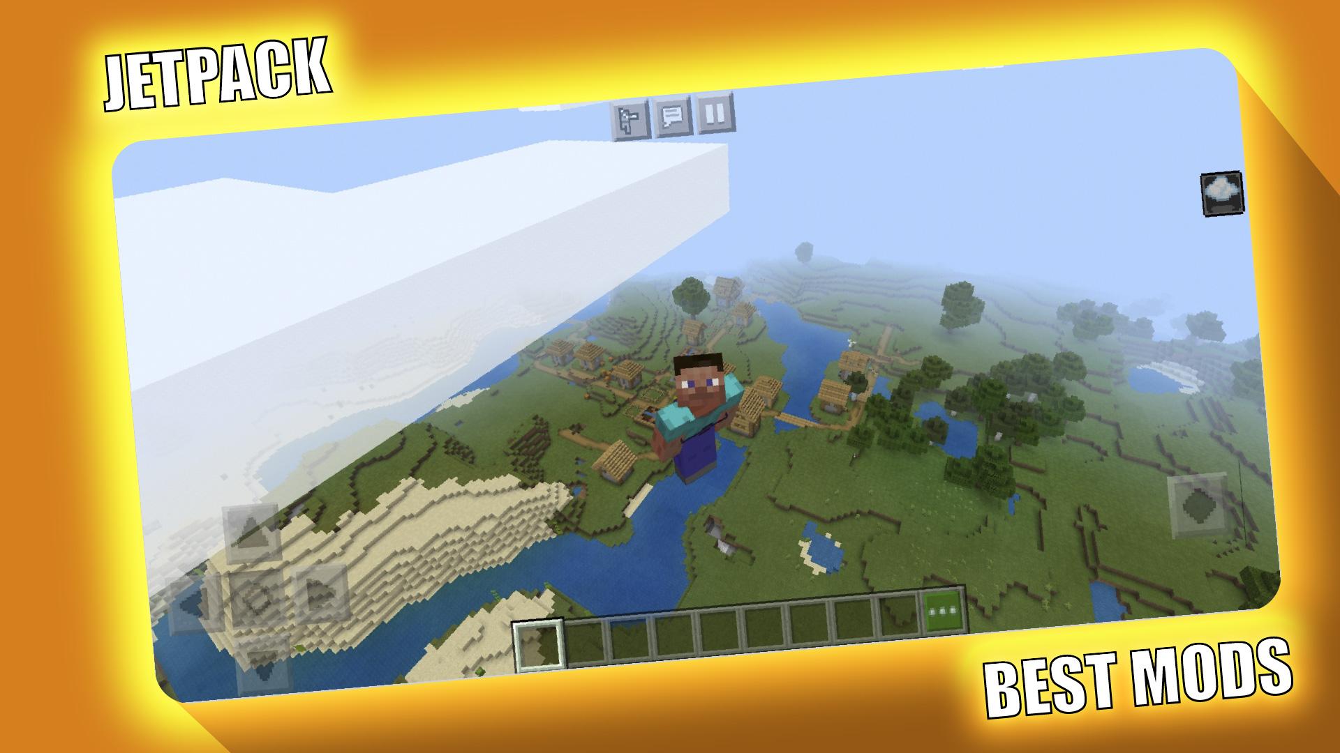 اسکرین شات 4 برنامه Jetpack Mod for Minecraft PE -