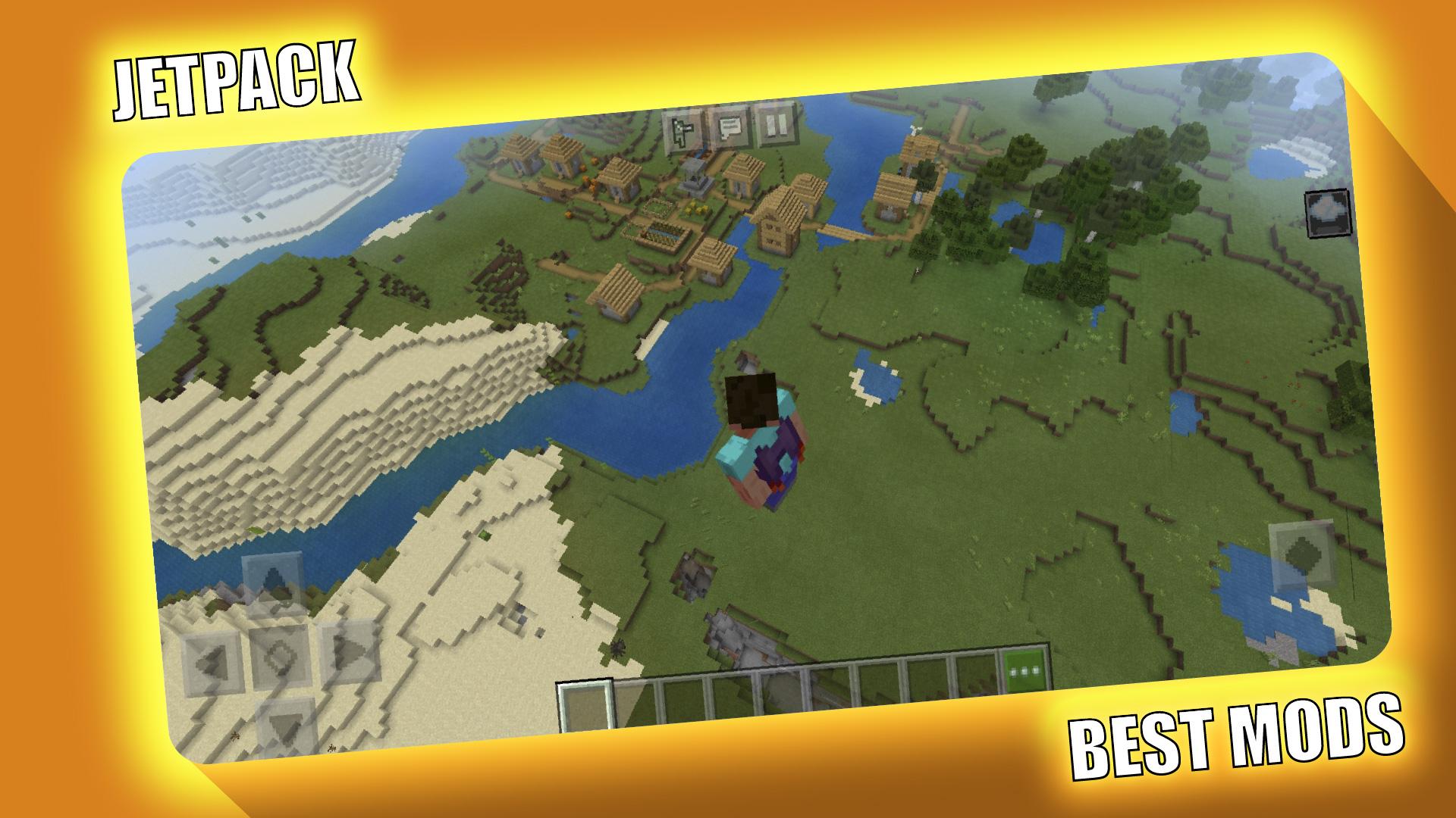 اسکرین شات 2 برنامه Jetpack Mod for Minecraft PE -
