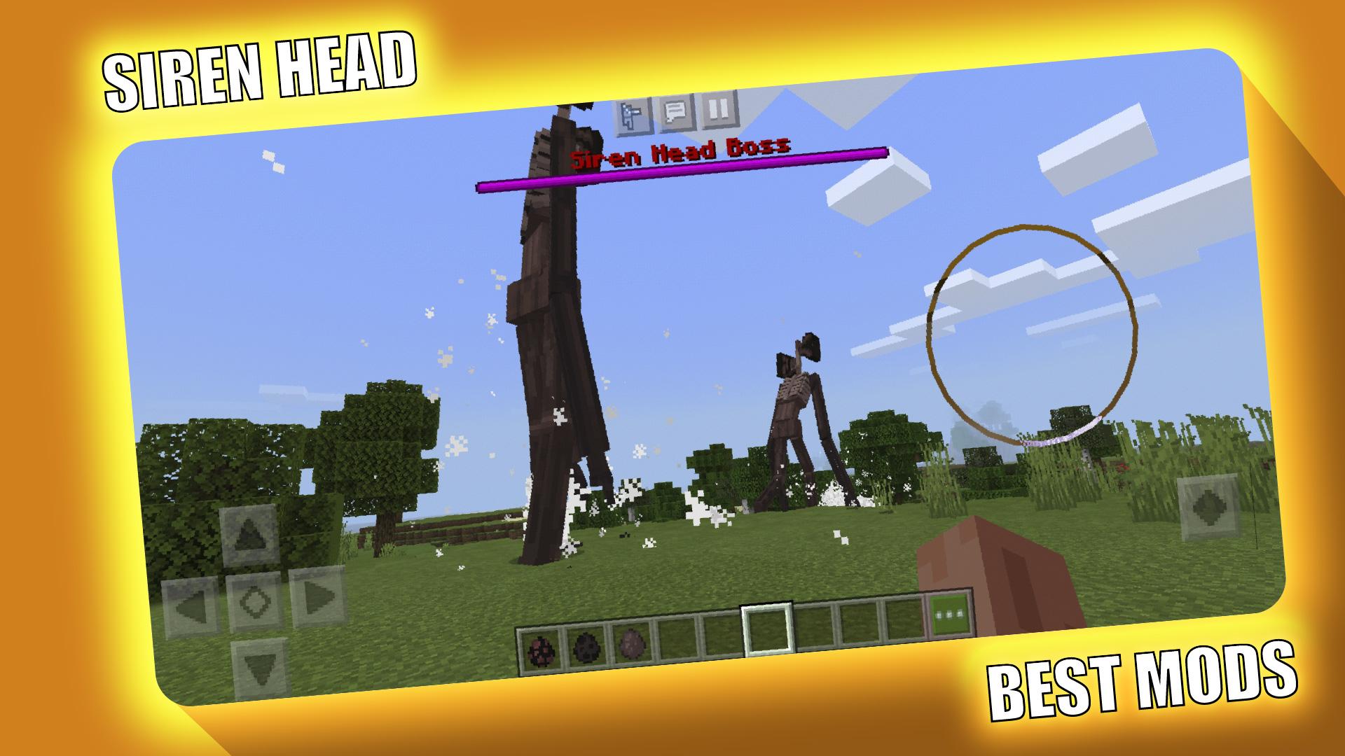 اسکرین شات 3 برنامه Siren Head Mod for Minecraft P