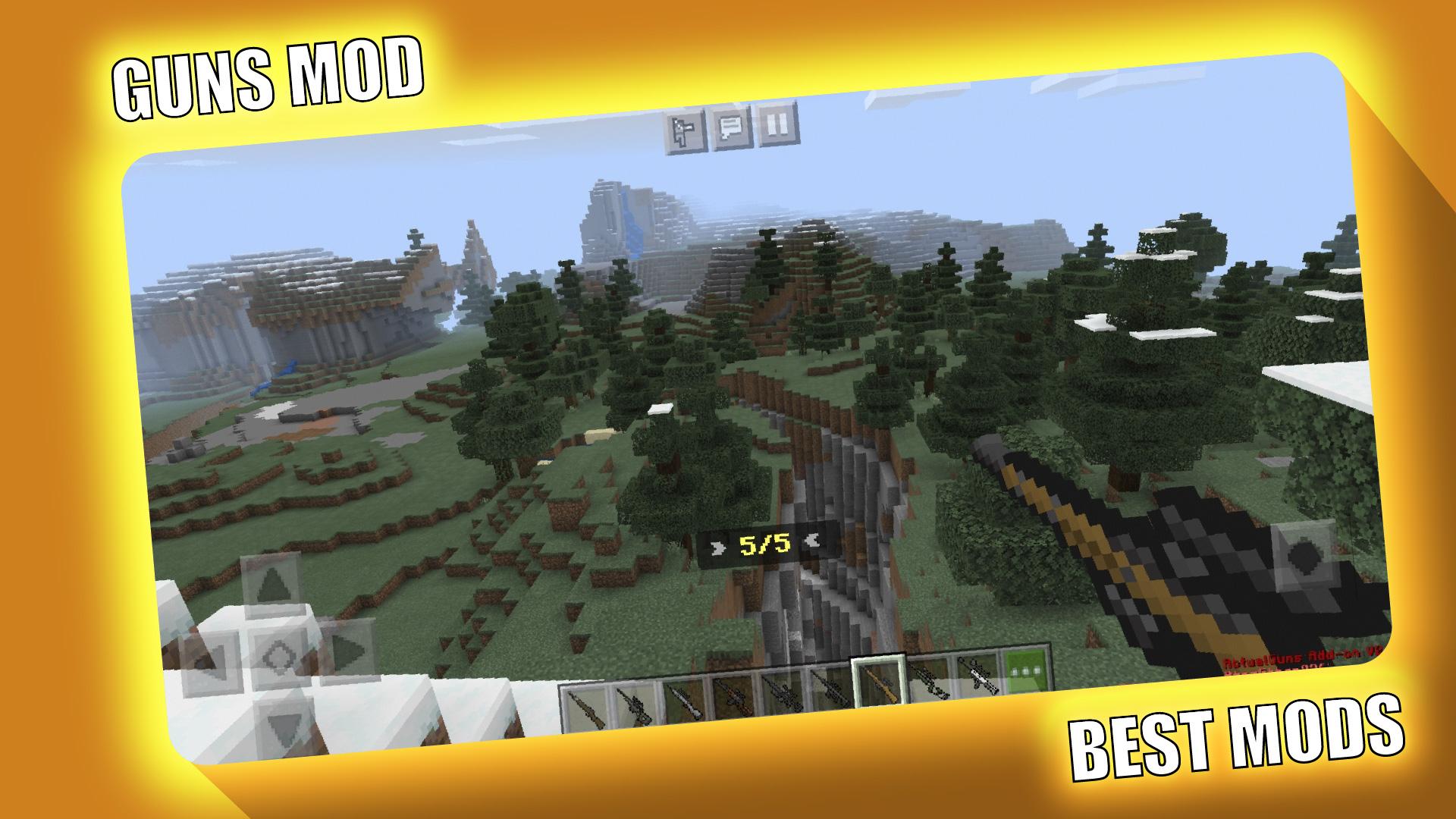 اسکرین شات 3 برنامه Guns Mod for Minecraft PE - MC