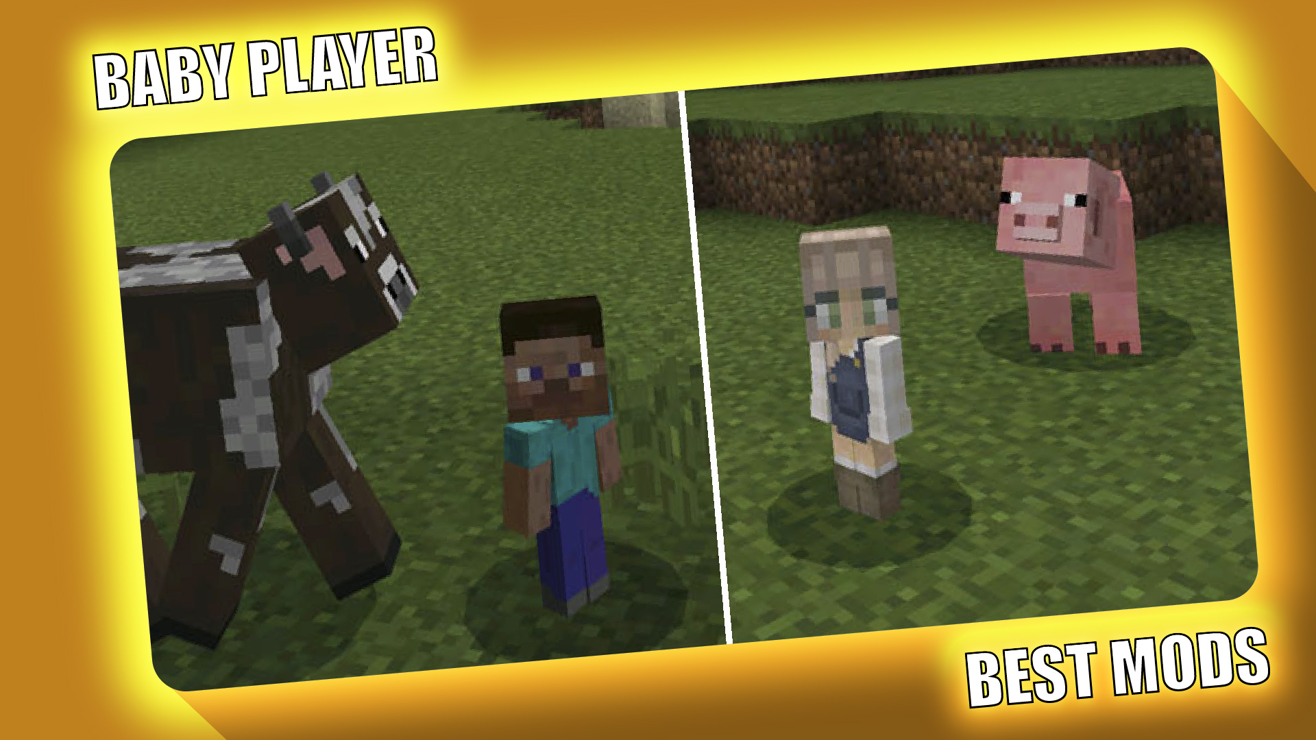 اسکرین شات 1 برنامه Small Player Mod Minecraft