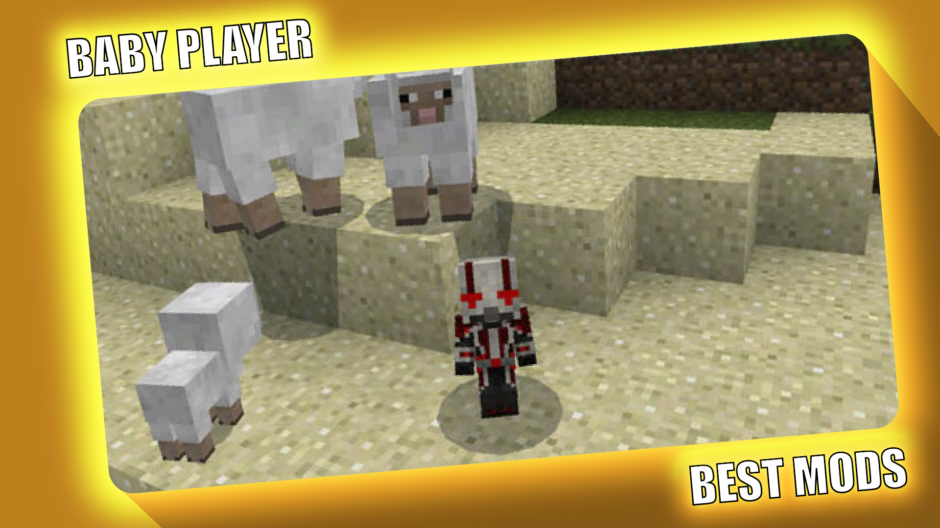 اسکرین شات 4 برنامه Small Player Mod Minecraft