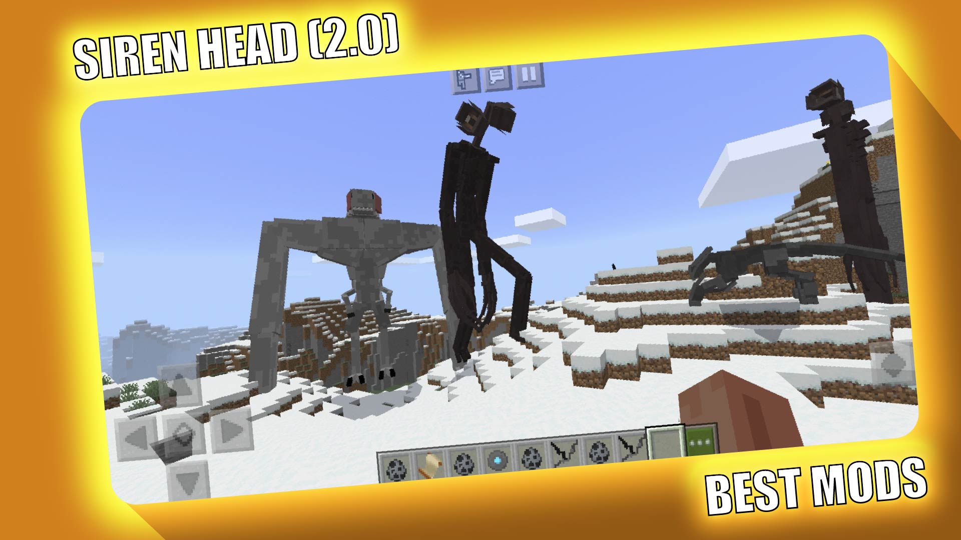 اسکرین شات 1 برنامه Siren Head v2 Minecraft