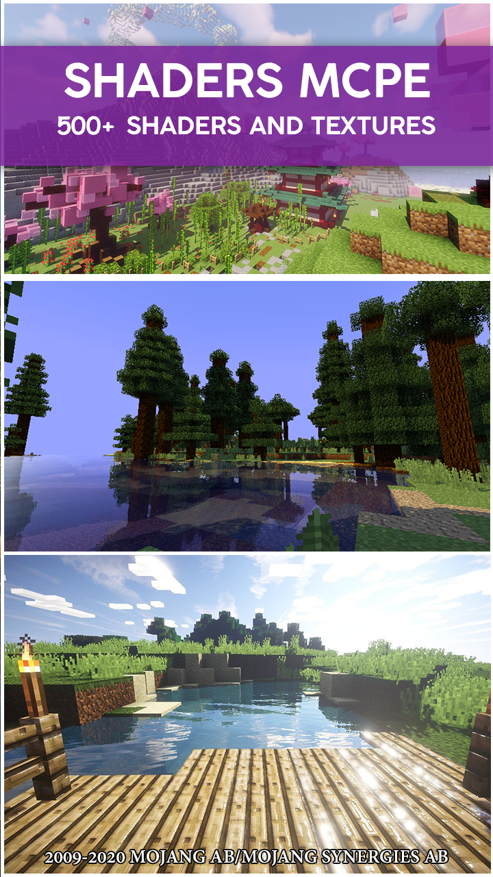 اسکرین شات 1 برنامه Shaders for Minecraft Textures