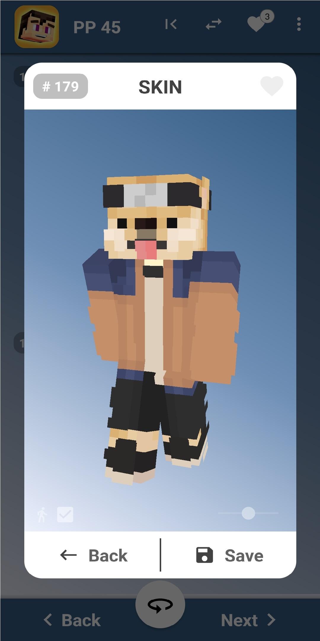 اسکرین شات 3 برنامه Anime Skins Minecraft