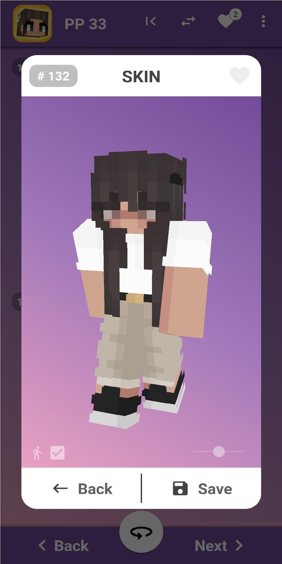 اسکرین شات 3 برنامه Girl Skins Minecraft