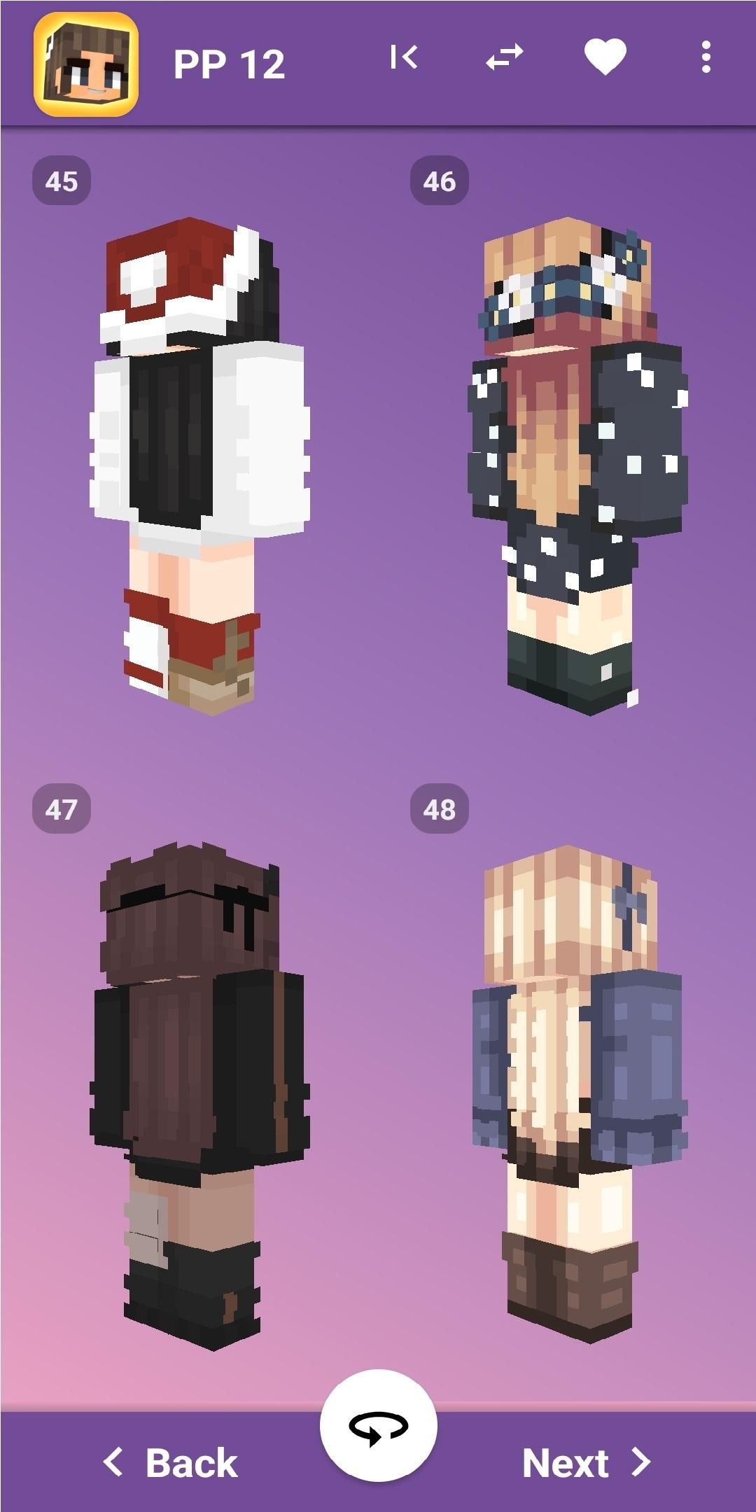اسکرین شات 5 برنامه Girl Skins Minecraft