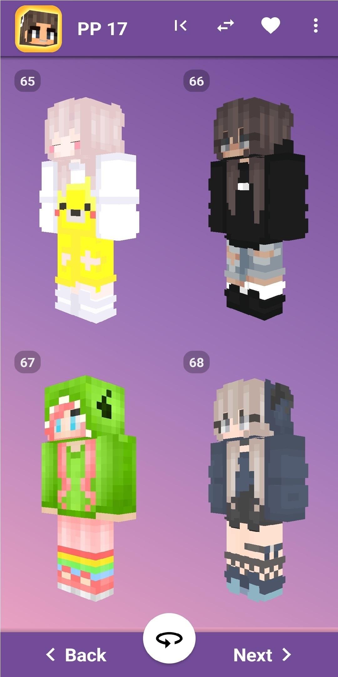 اسکرین شات 1 برنامه Girl Skins Minecraft