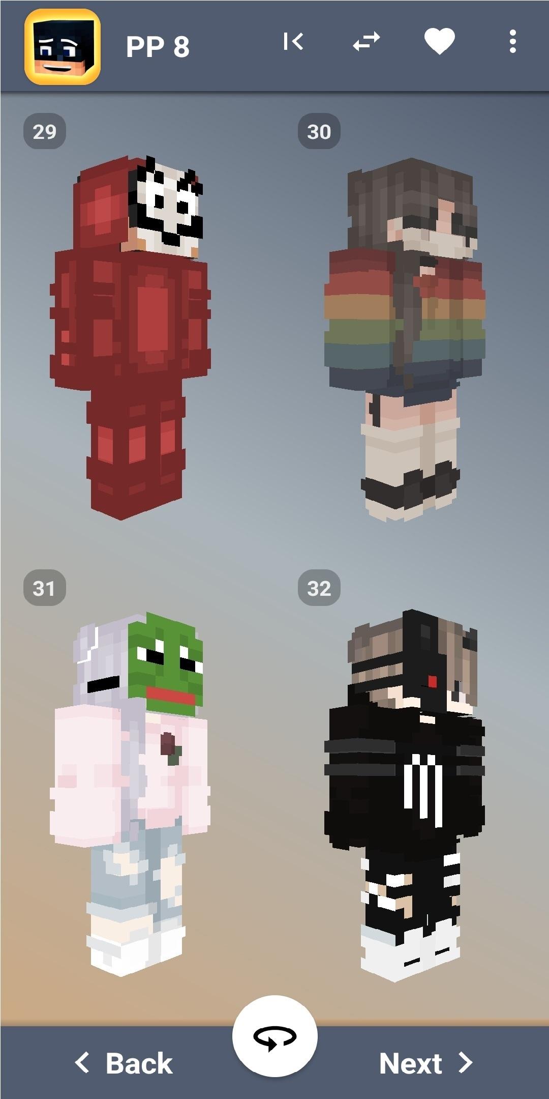 اسکرین شات 4 برنامه Mask Skins Minecraft