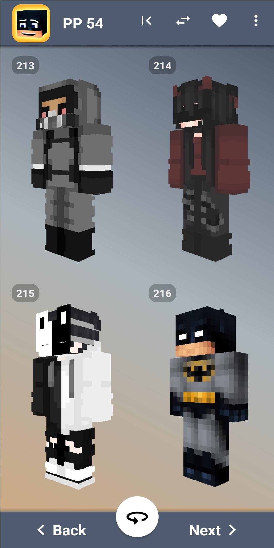 اسکرین شات 1 برنامه Mask Skins Minecraft
