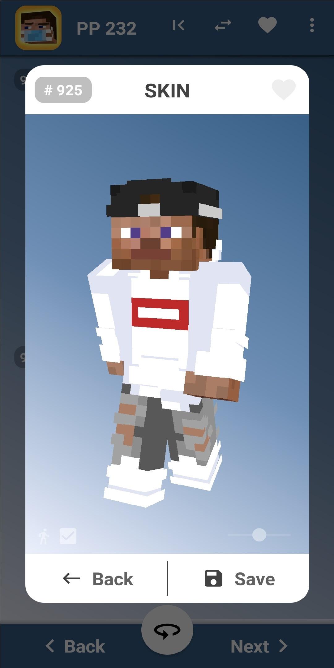 اسکرین شات 3 برنامه Steve Skins Minecraft