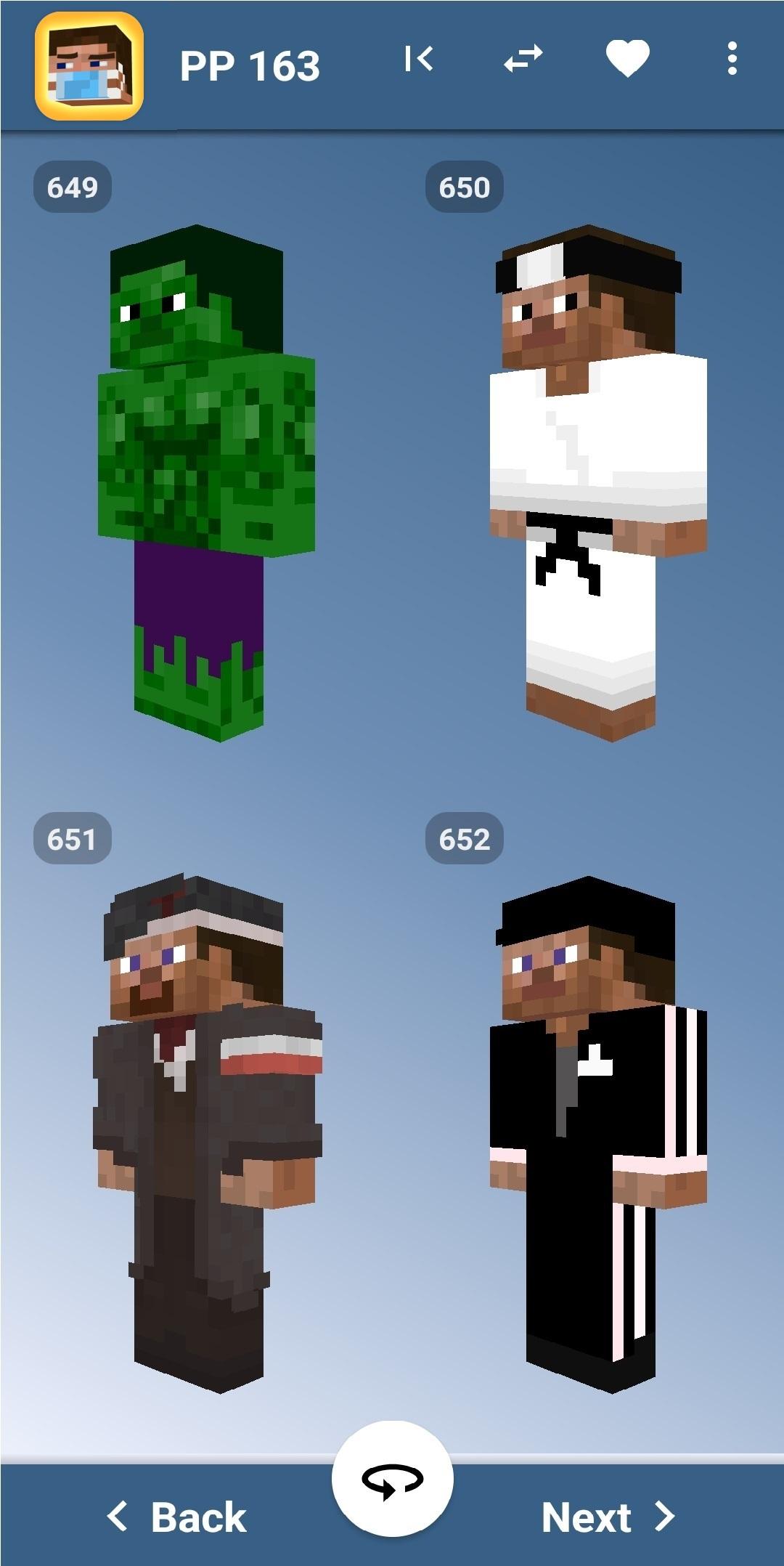 اسکرین شات 1 برنامه Steve Skins Minecraft