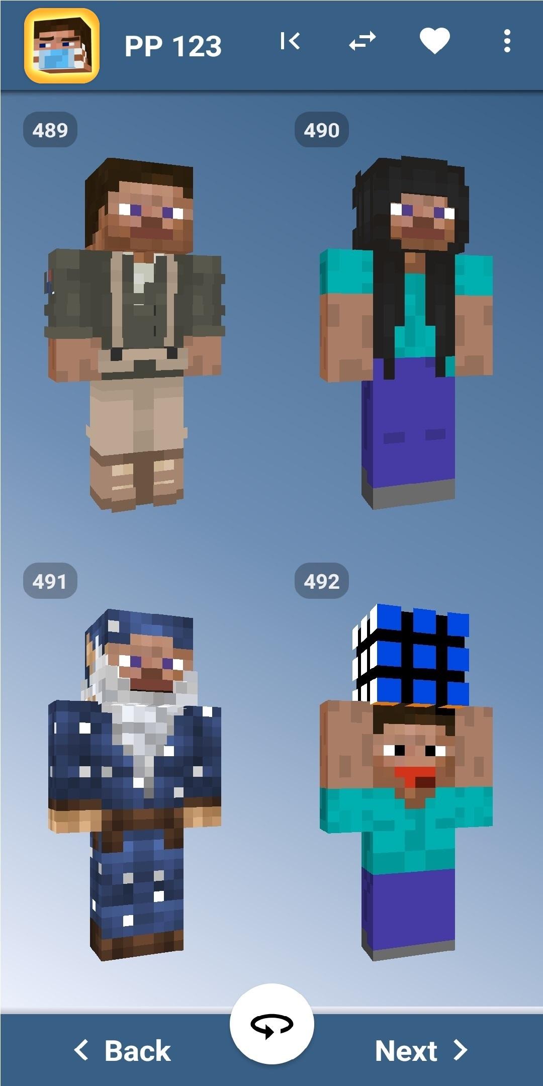 اسکرین شات 2 برنامه Steve Skins Minecraft