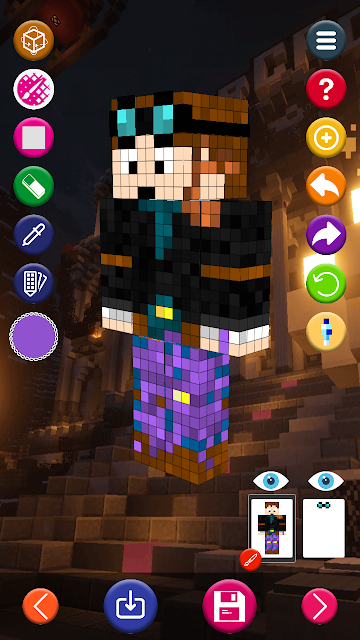 اسکرین شات 2 برنامه Skin Editor 3D for Minecraft