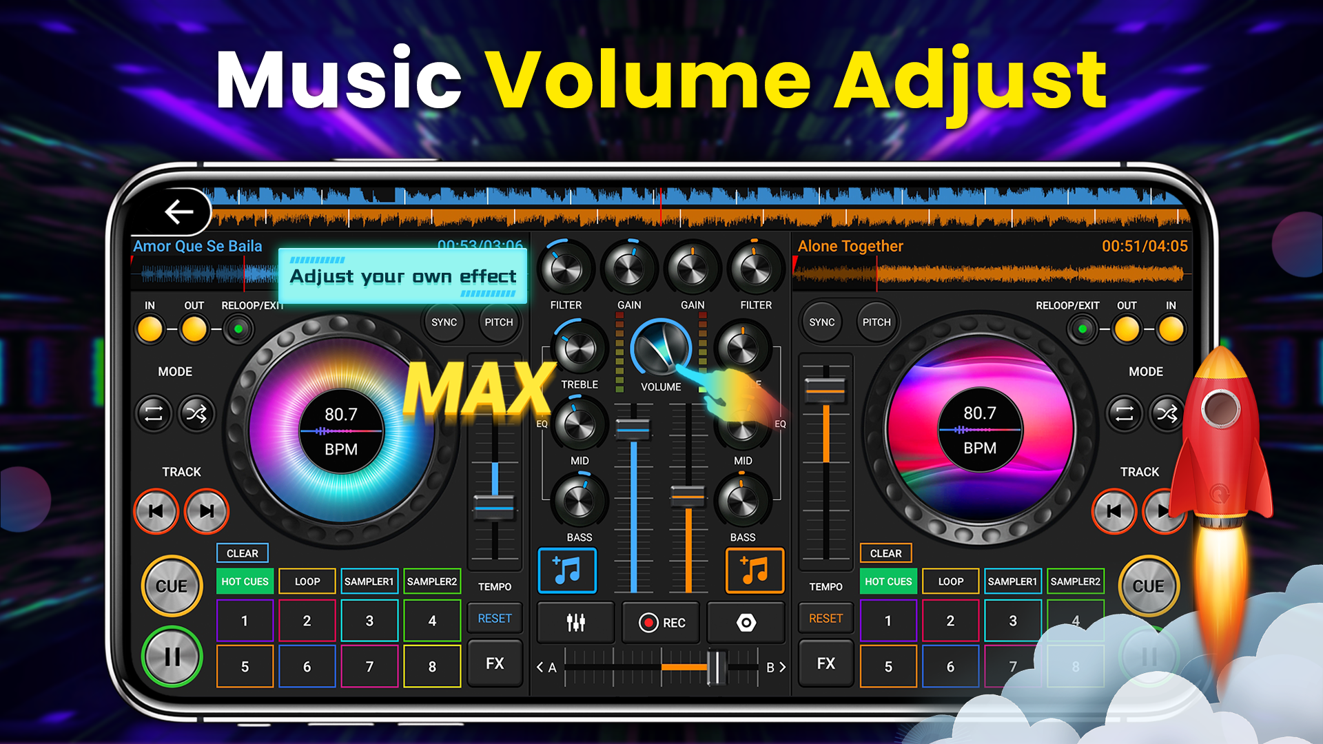 اسکرین شات 6 برنامه DJ Music Mixer - 3D DJ Player