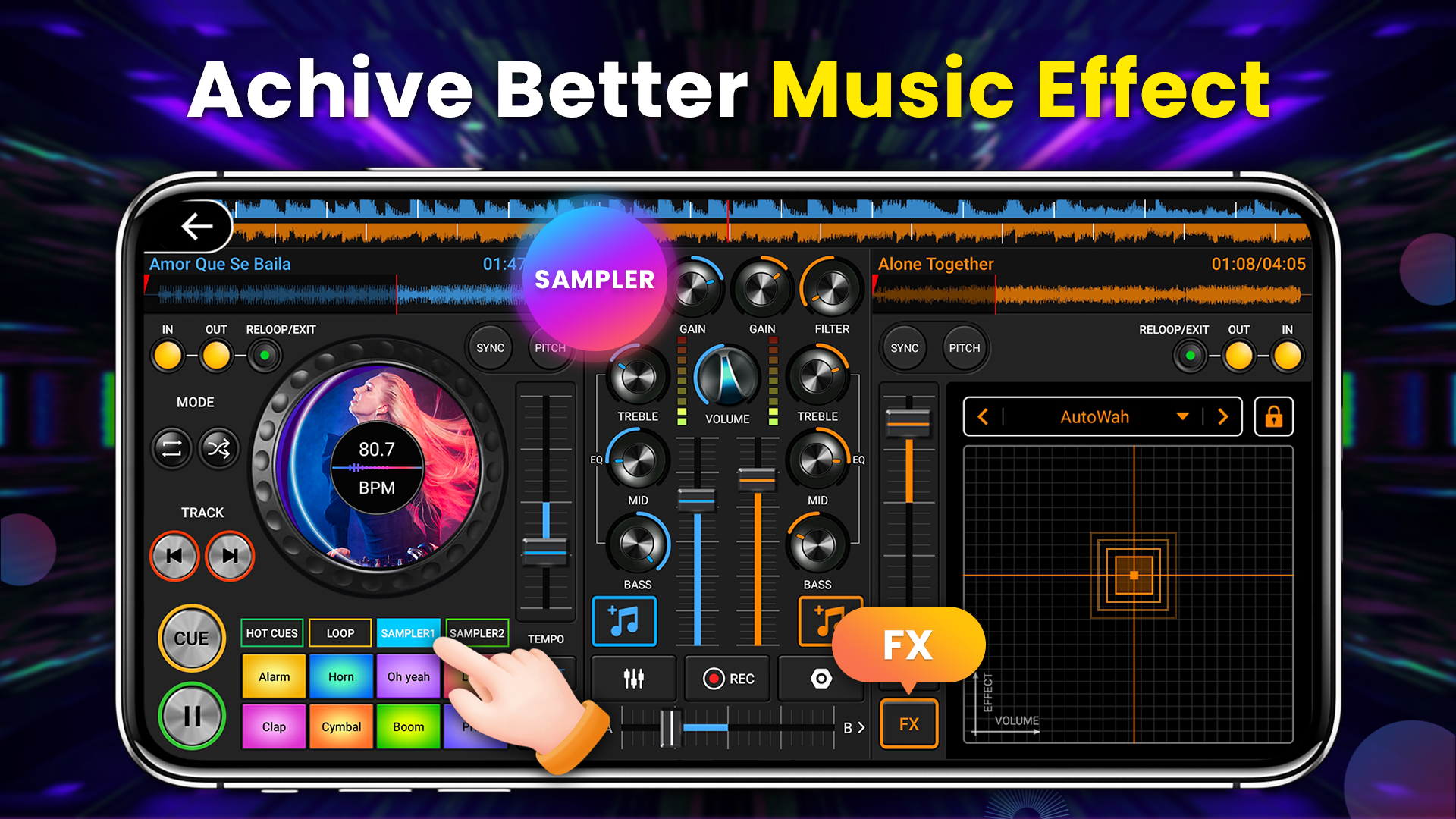 اسکرین شات 3 برنامه DJ Music Mixer - 3D DJ Player