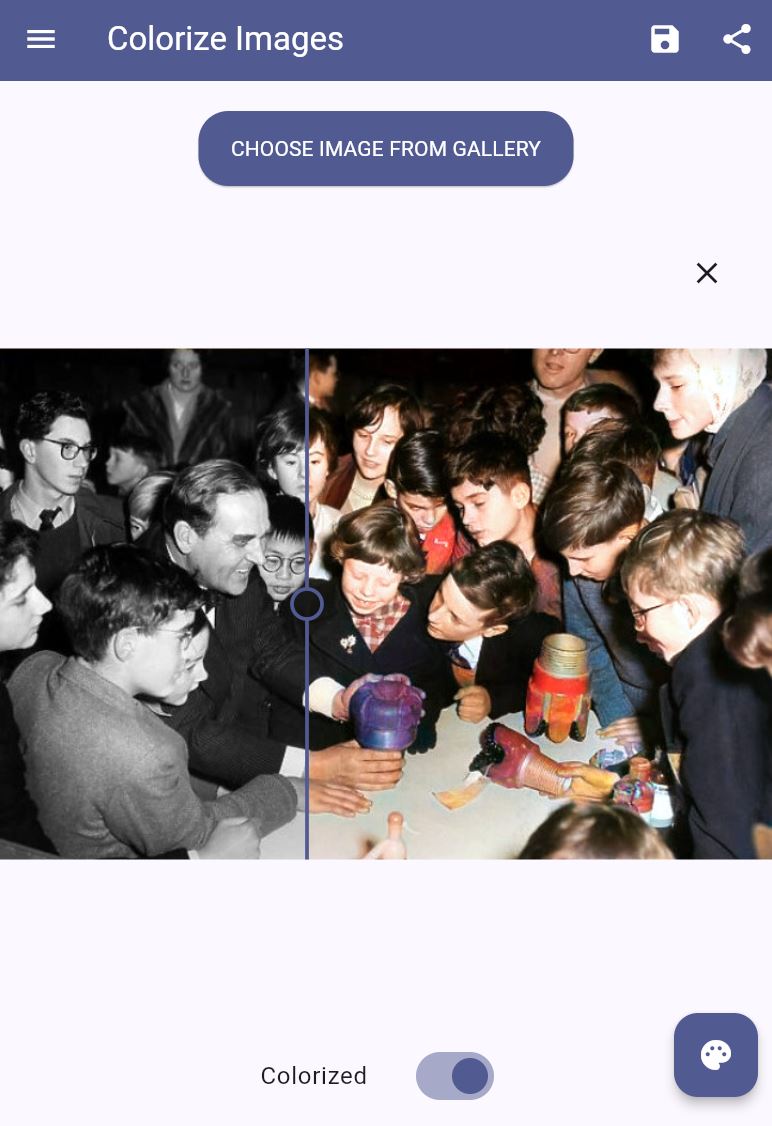 اسکرین شات 1 برنامه Colorize Images