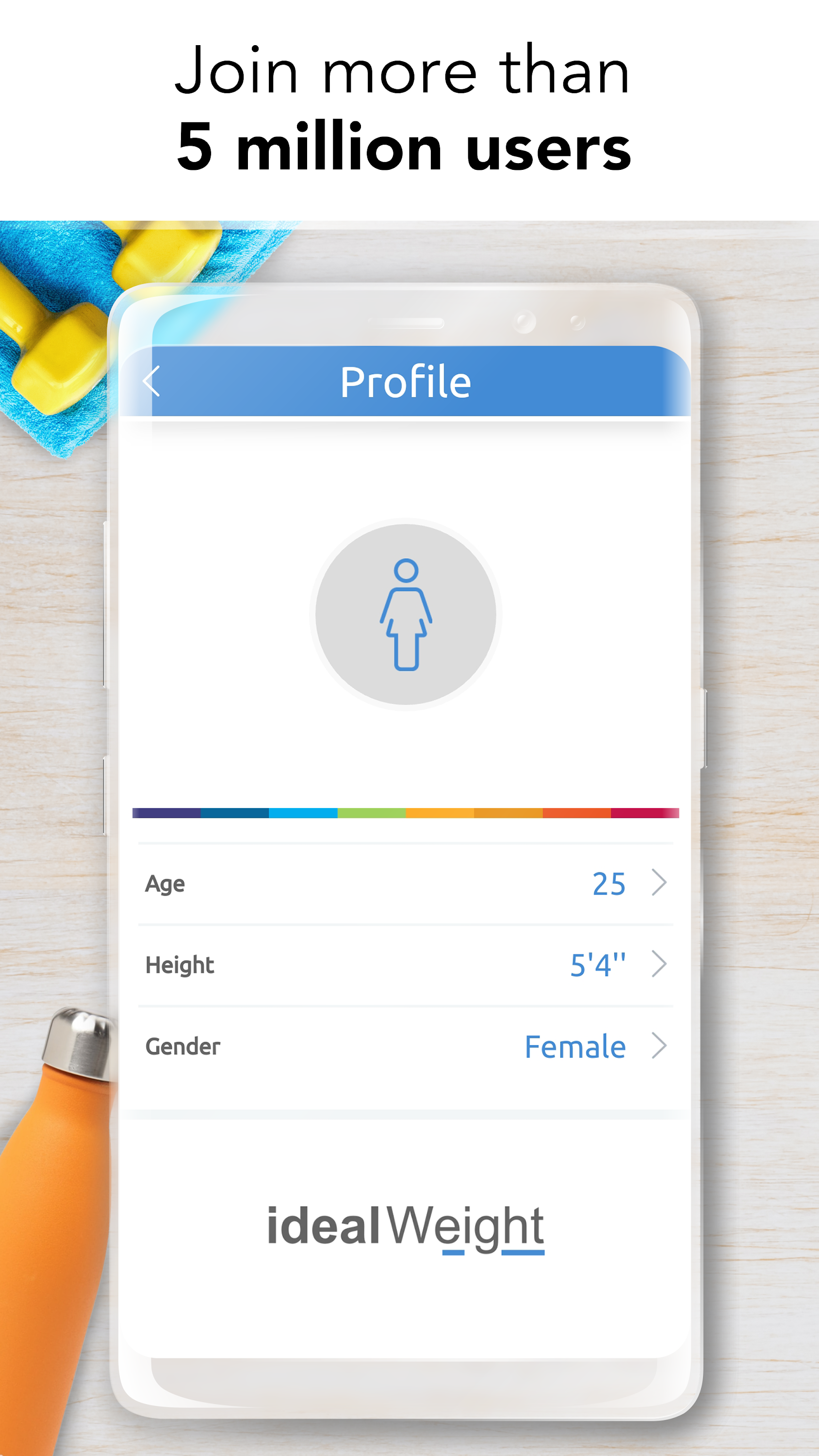 اسکرین شات 4 برنامه Ideal Weight - BMI Calculator