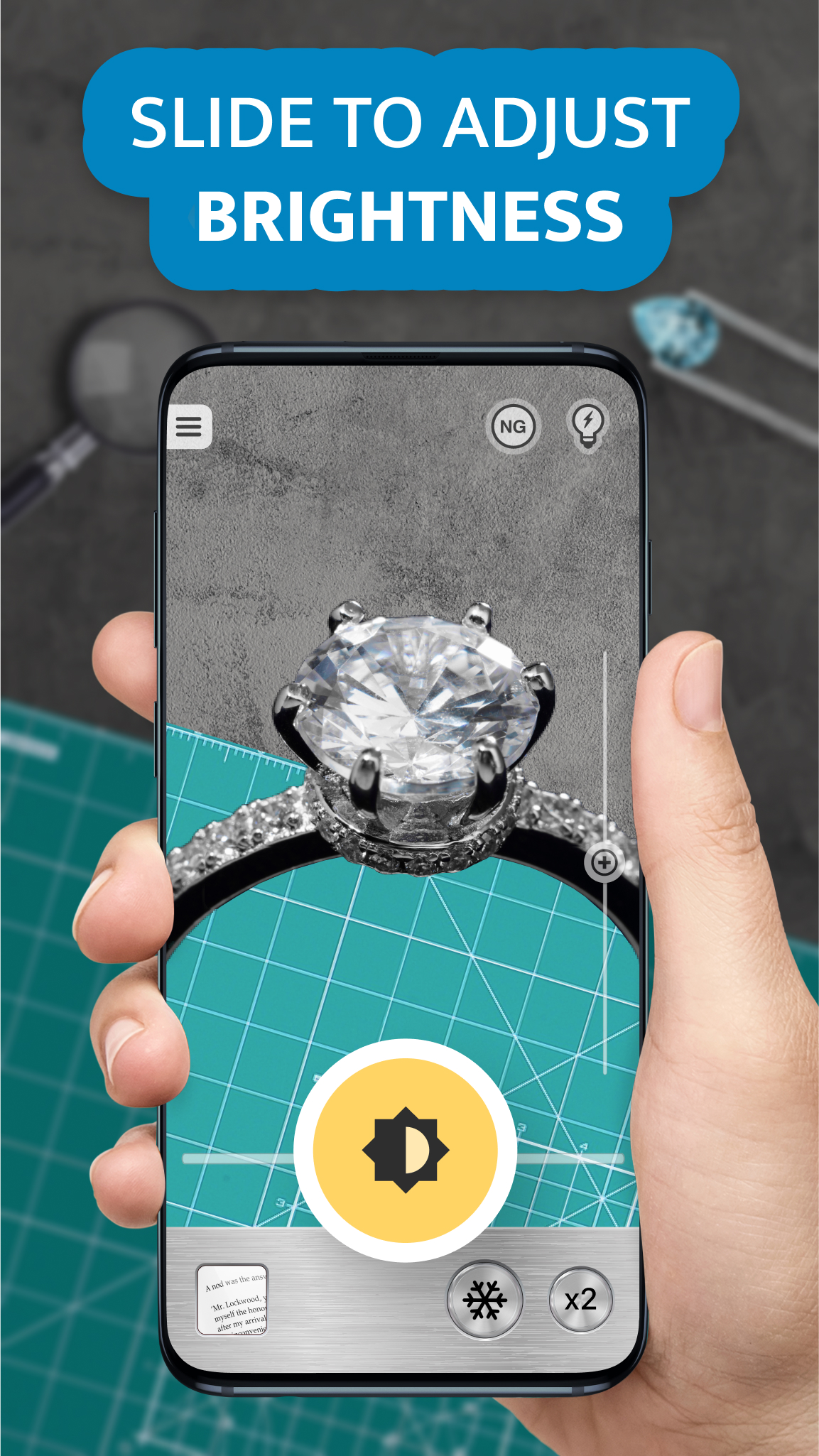 اسکرین شات 7 برنامه Magnifier Plus with Flashlight