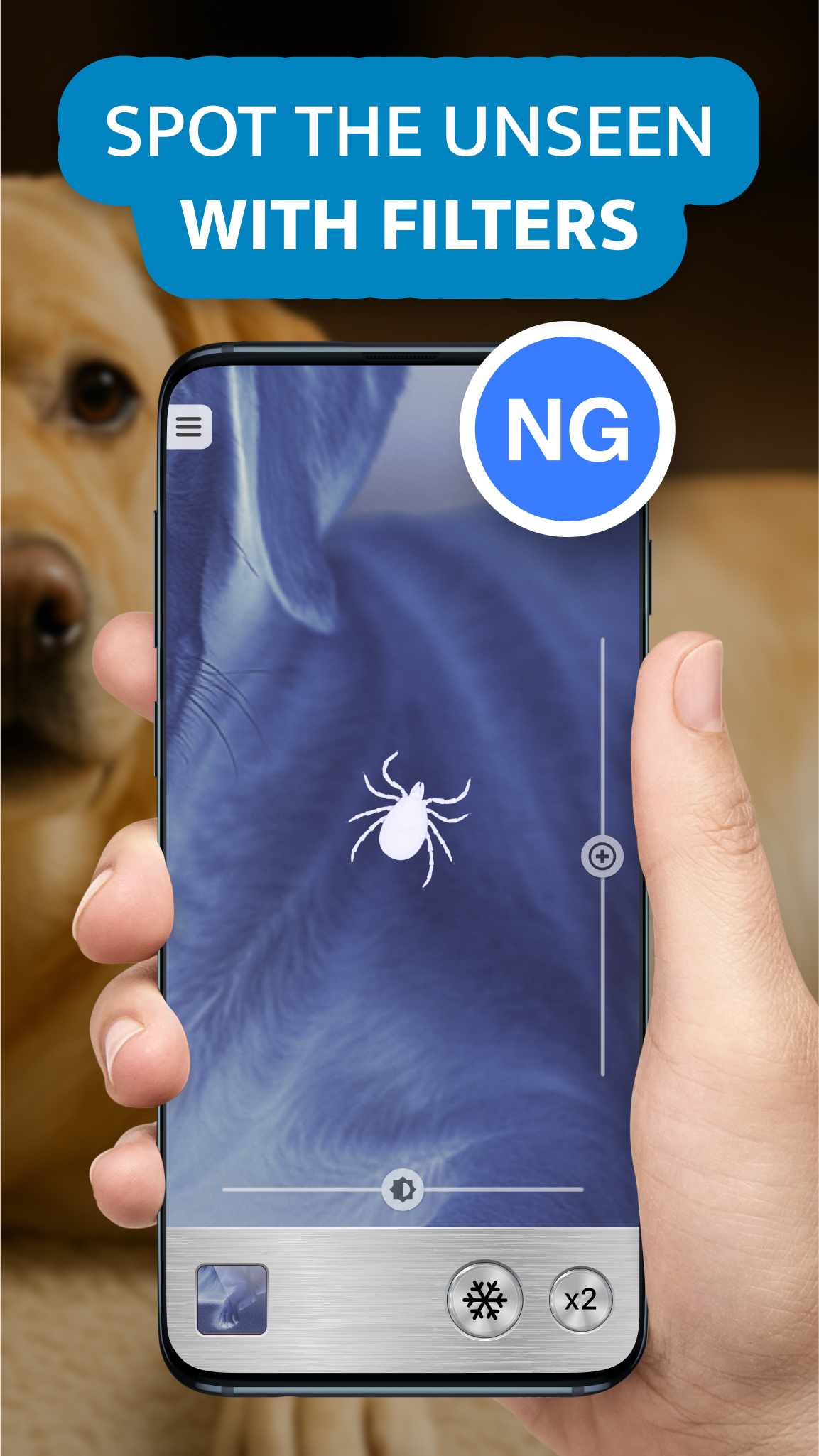 اسکرین شات 3 برنامه Magnifier Plus with Flashlight