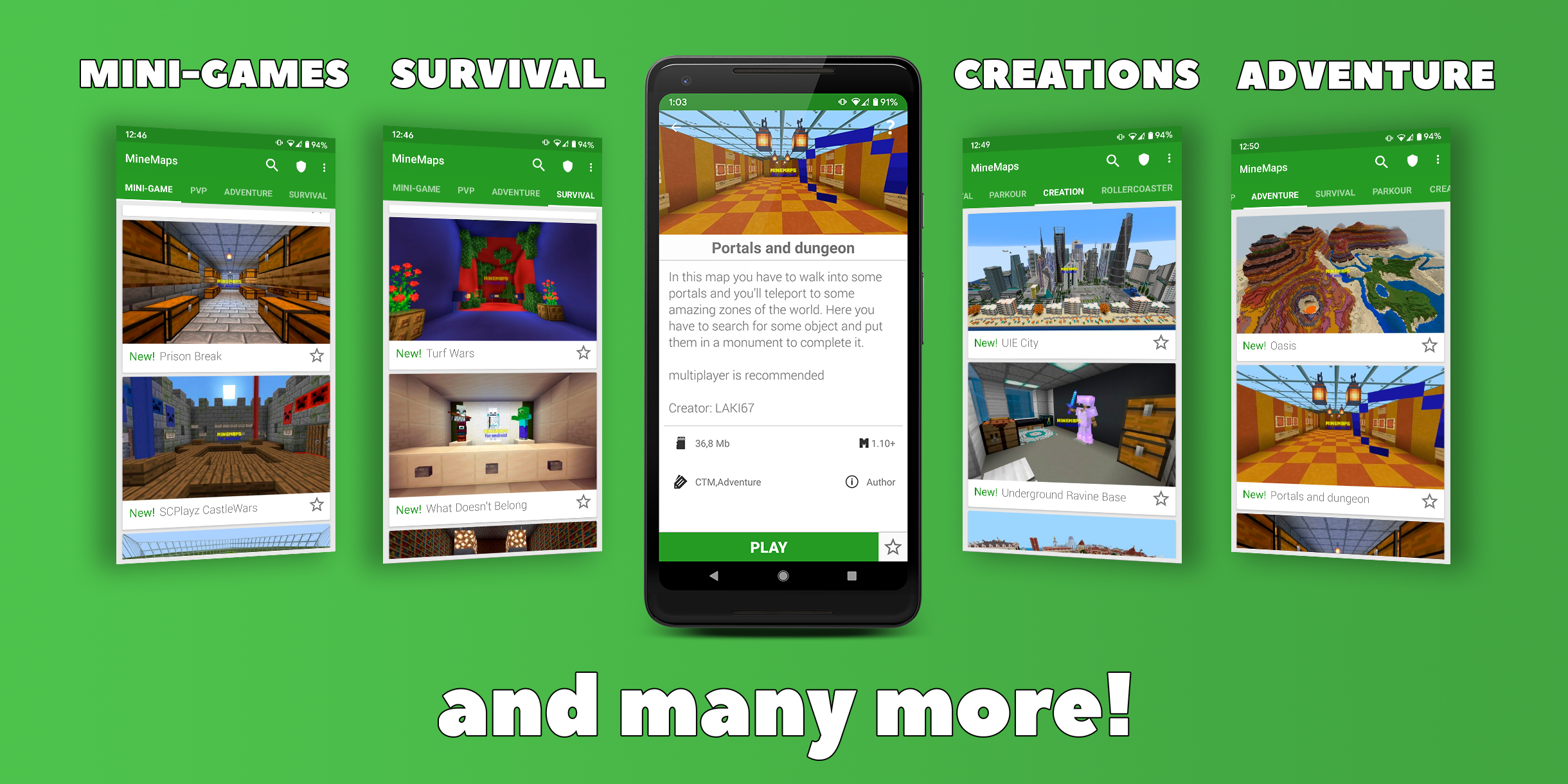اسکرین شات 1 برنامه Maps for Minecraft PE