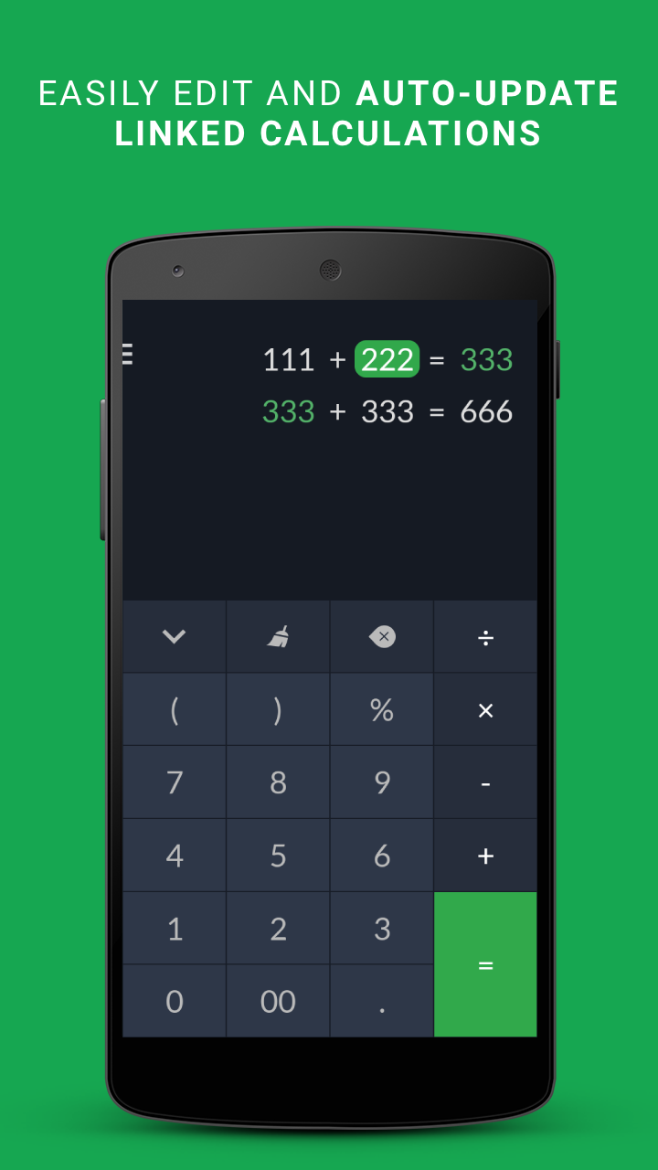 اسکرین شات 2 برنامه FlexCalc: Linked Calculations