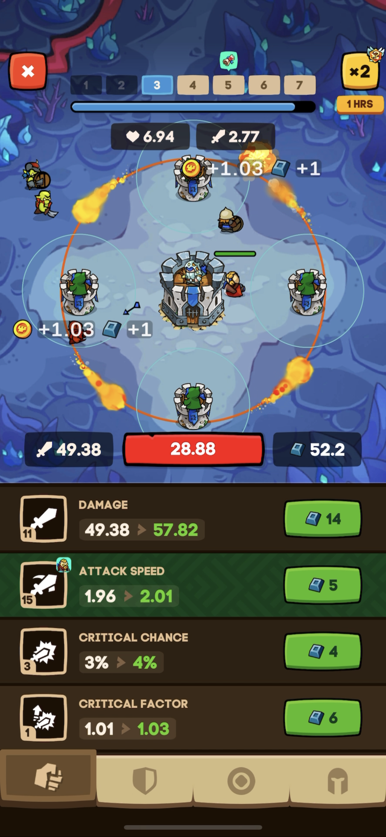 اسکرین شات 2 بازی Apexlands- idle tower defense