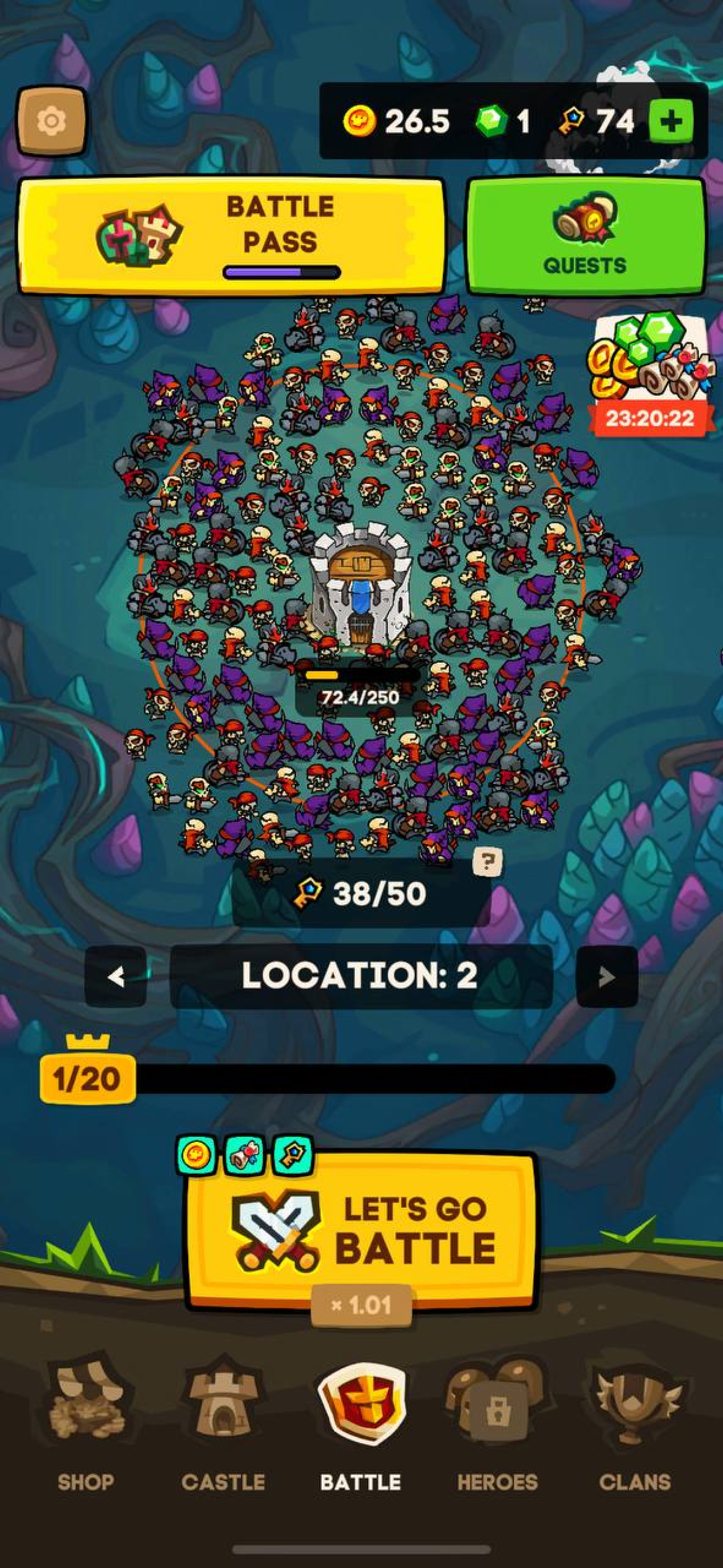 اسکرین شات 3 بازی Apexlands- idle tower defense