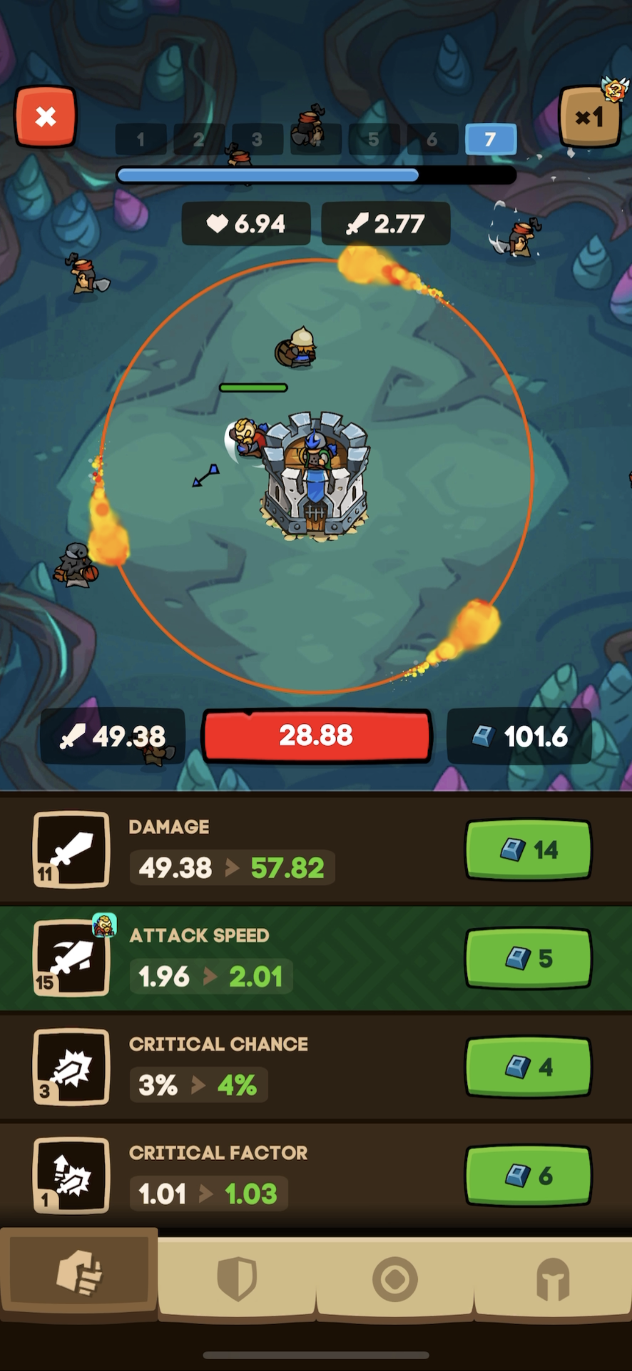 اسکرین شات 6 بازی Apexlands- idle tower defense