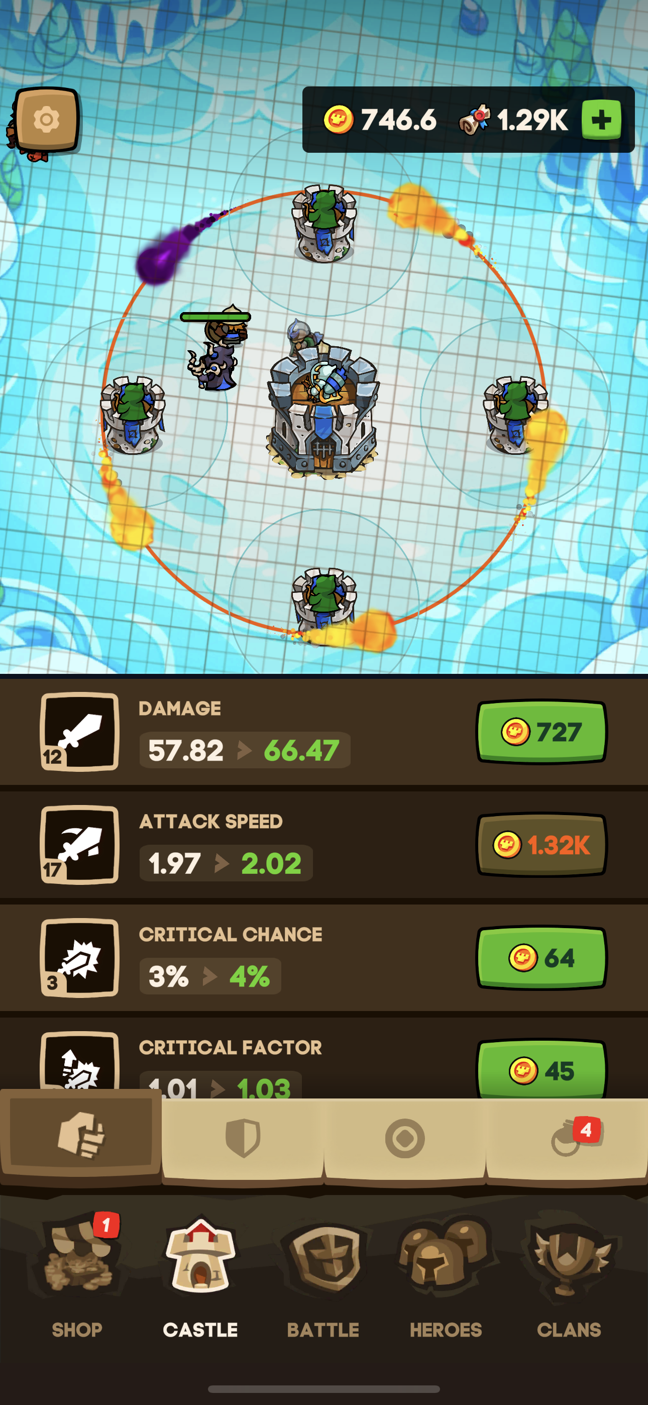 اسکرین شات 5 بازی Apexlands- idle tower defense