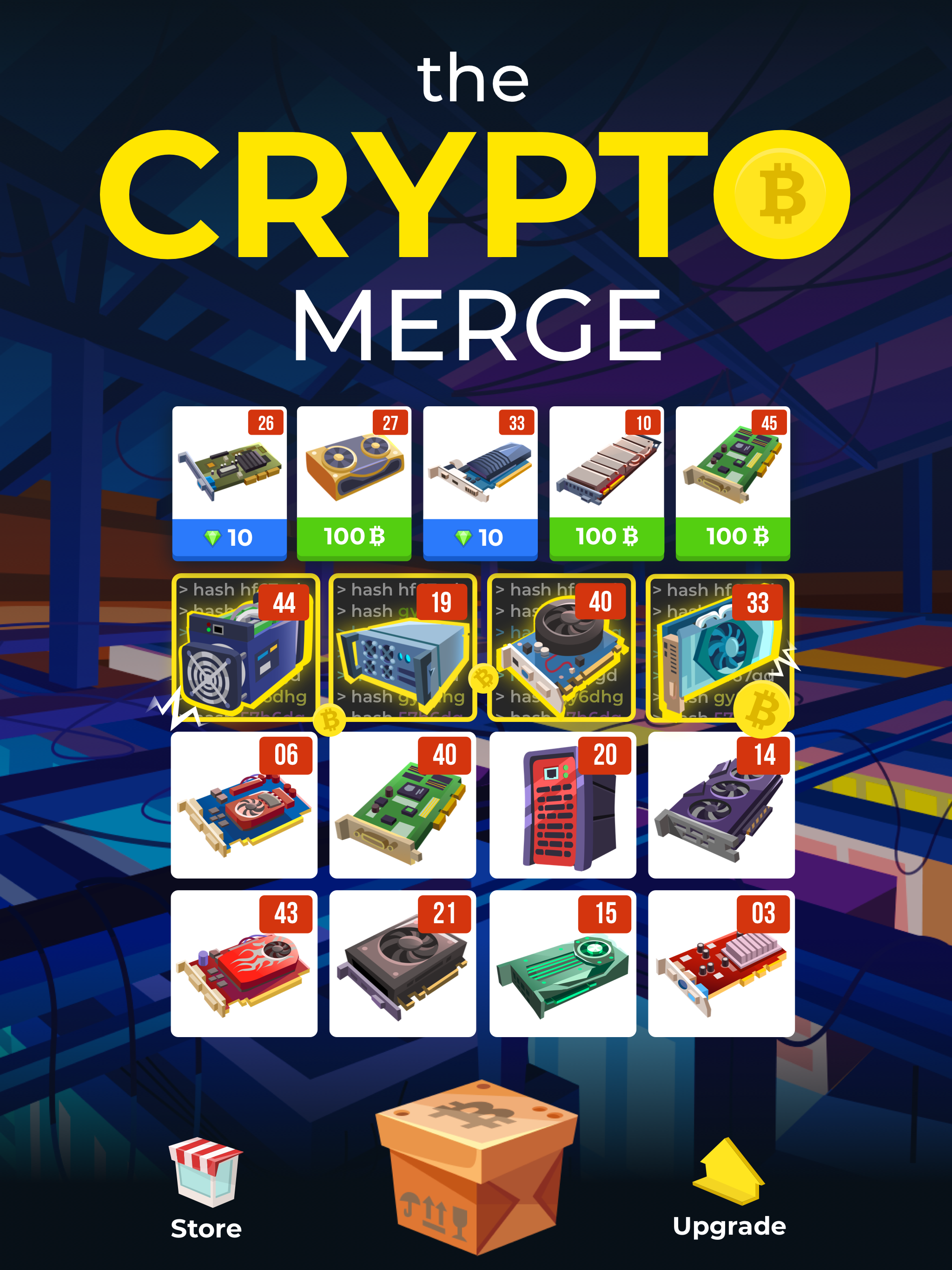 اسکرین شات 1 بازی The Crypto Merge: BTC mining
