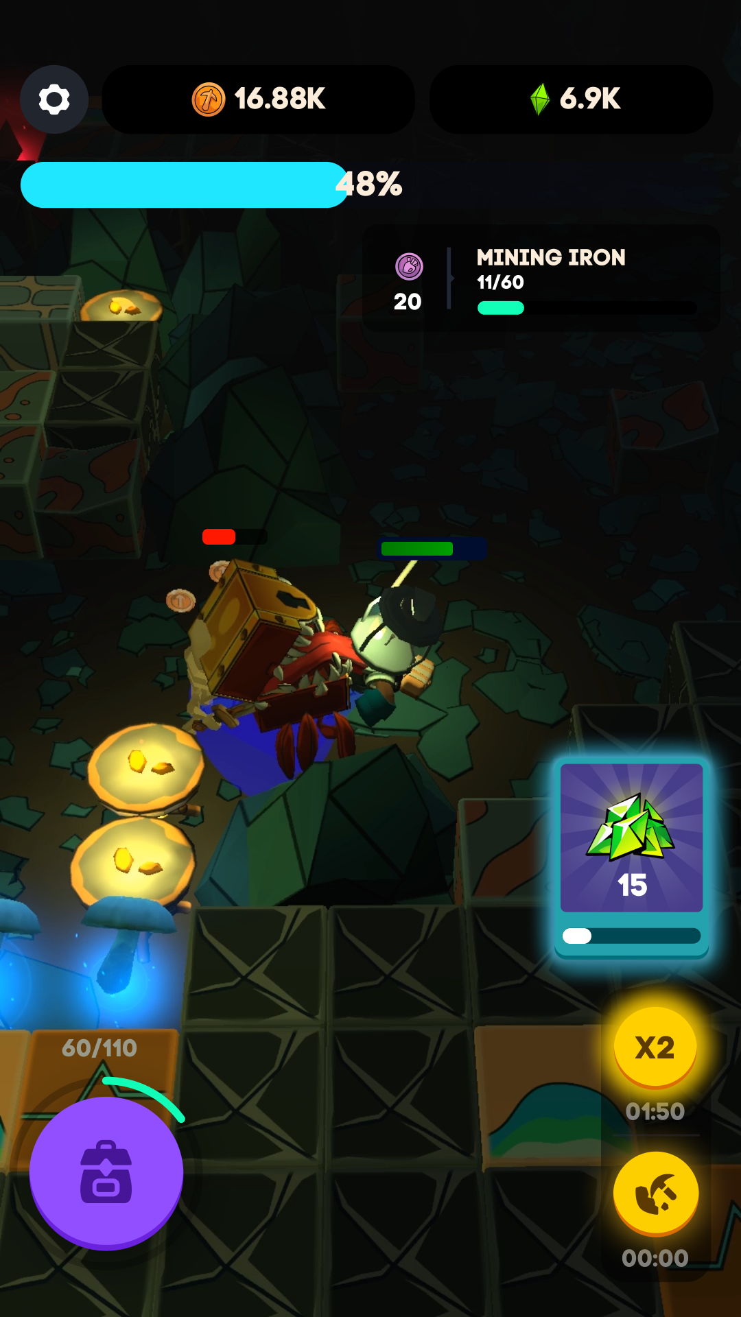 اسکرین شات 2 بازی Dungeon Diggers: idle mine RPG