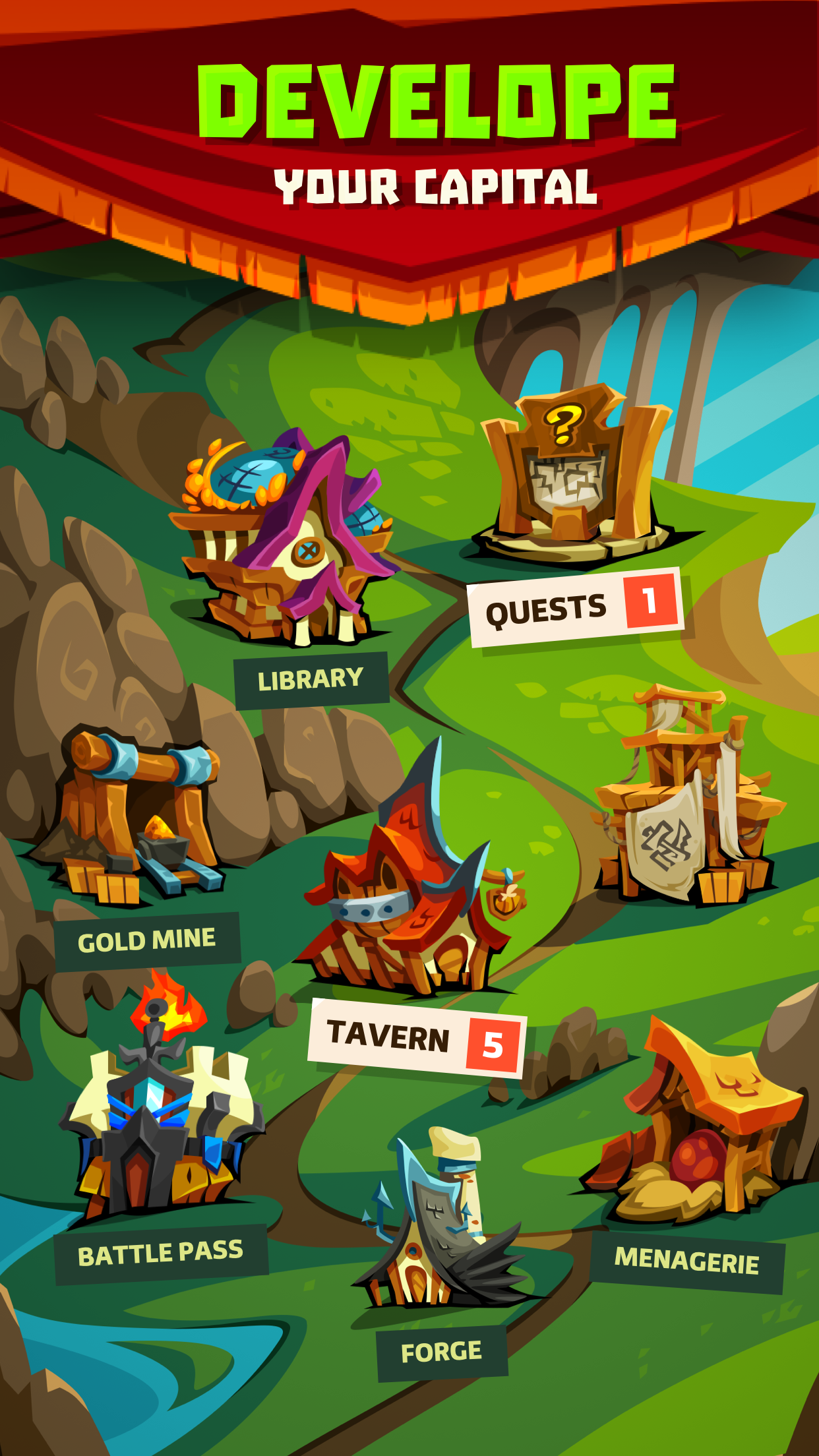 اسکرین شات 3 بازی Legionlands: auto battle games