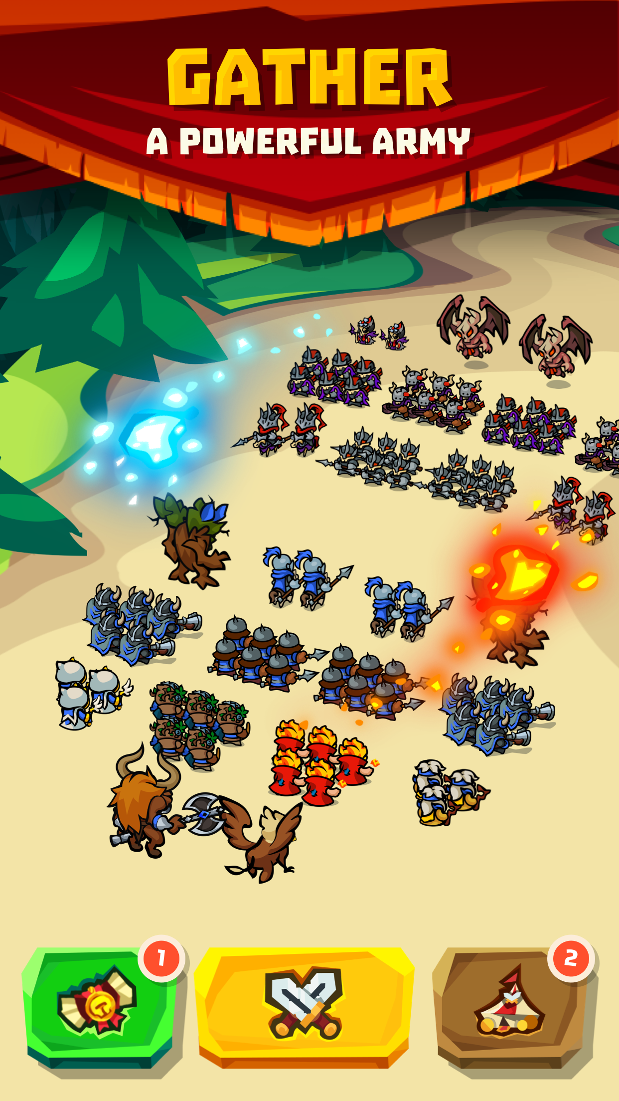 اسکرین شات 1 بازی Legionlands: auto battle games