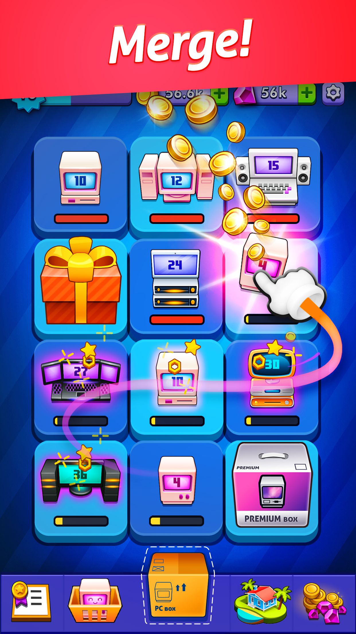 اسکرین شات 4 بازی Dream Island - Merge More!