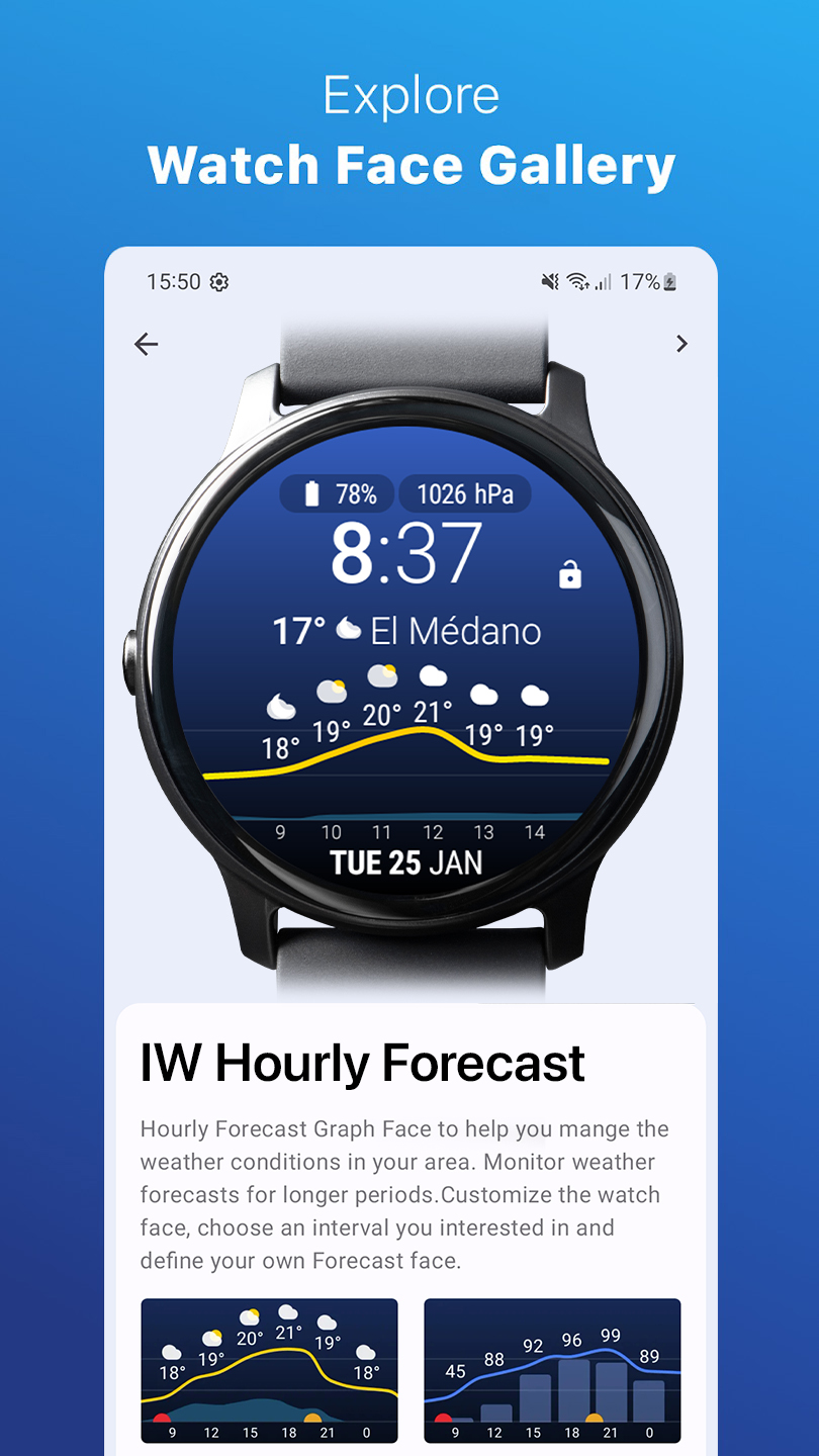 اسکرین شات 2 برنامه Weather for Wear OS