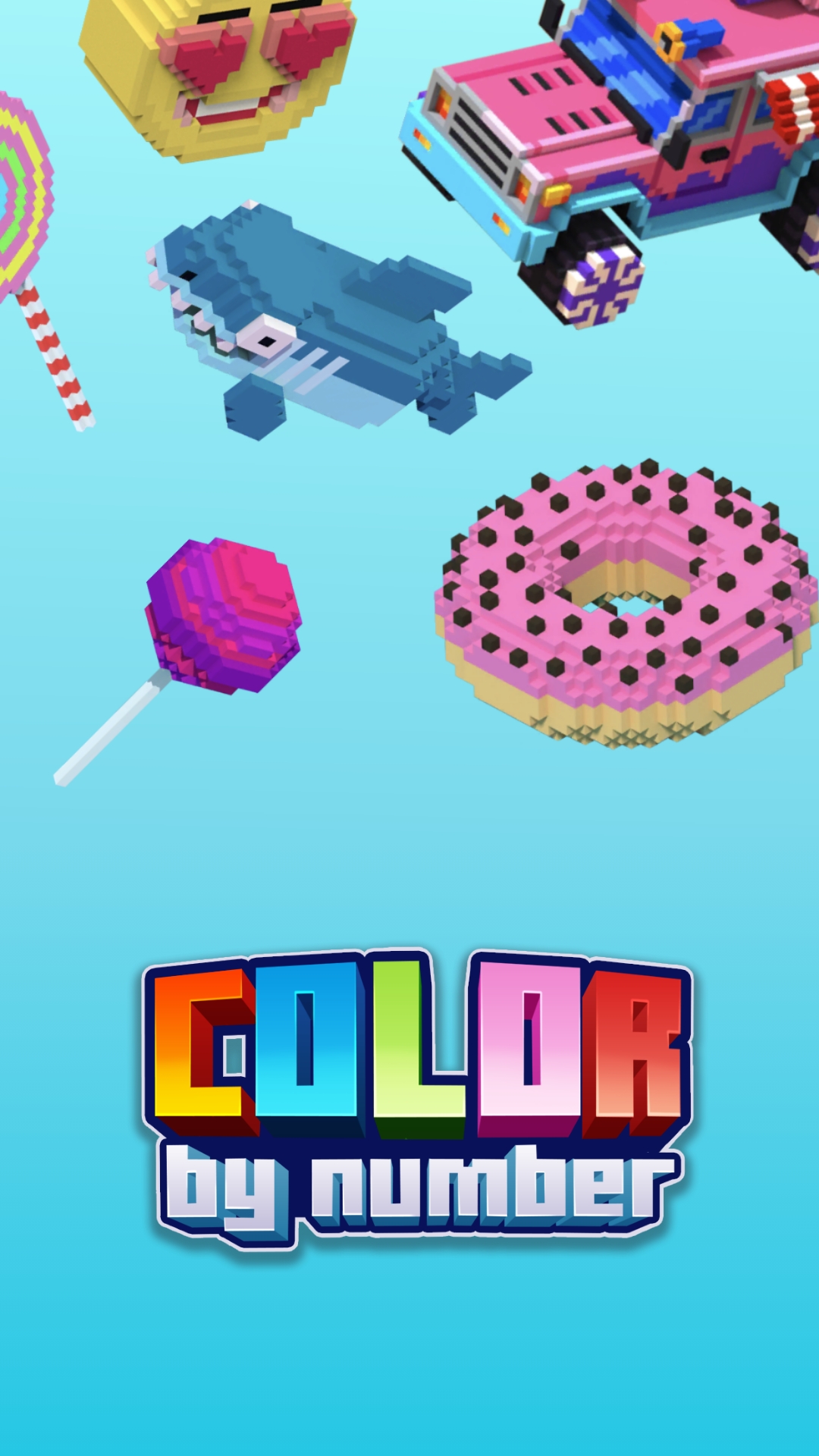 اسکرین شات 7 برنامه Color by Number - 3D Pixel Art