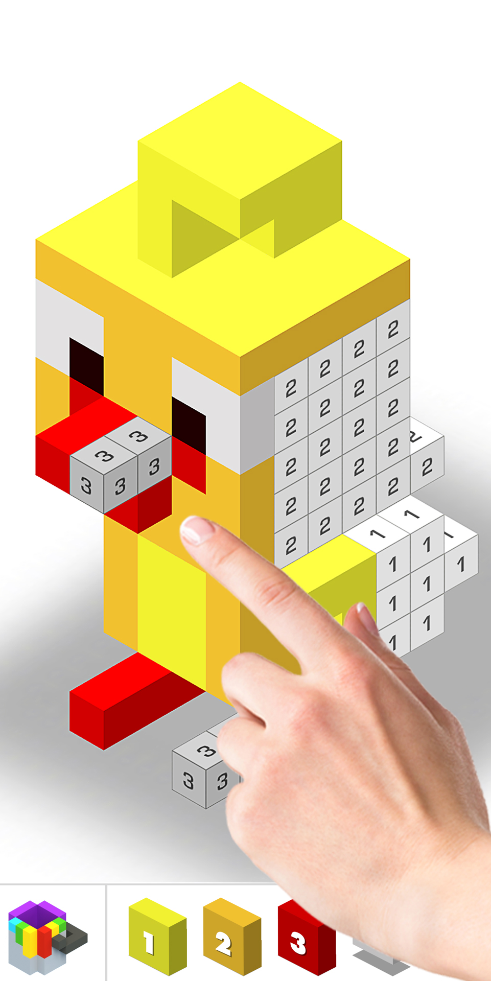 اسکرین شات 2 برنامه Color by Number - 3D Pixel Art