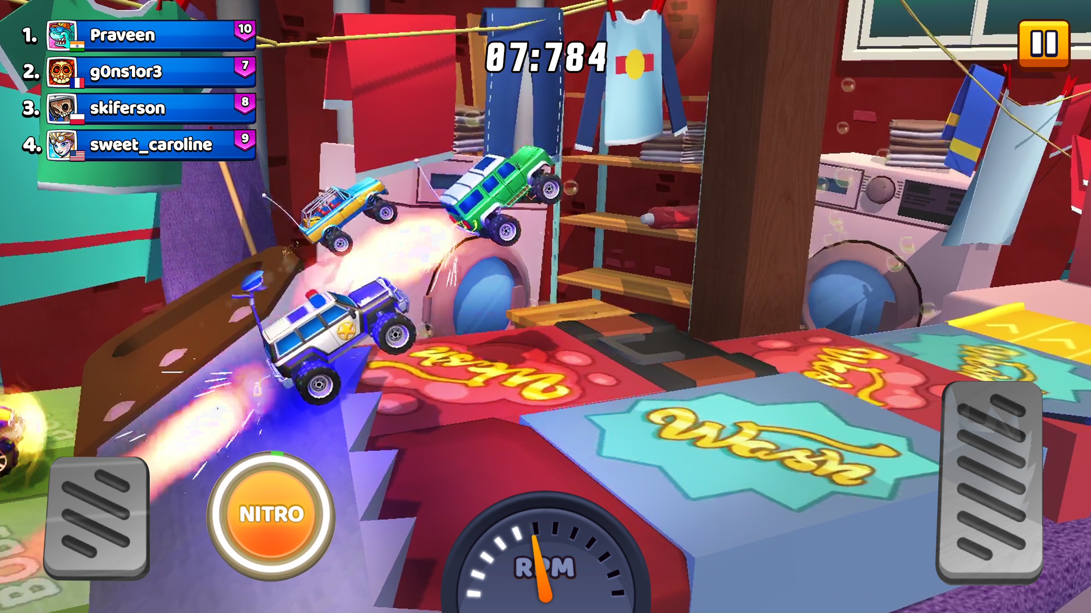 اسکرین شات 4 بازی Nitro Jump - Car Racing
