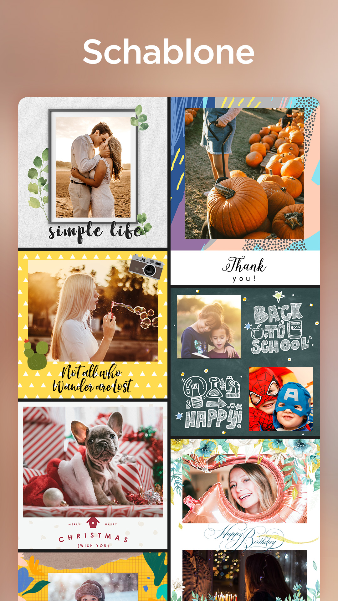 اسکرین شات 4 برنامه Foto Collage-Bilder Bearbeiten