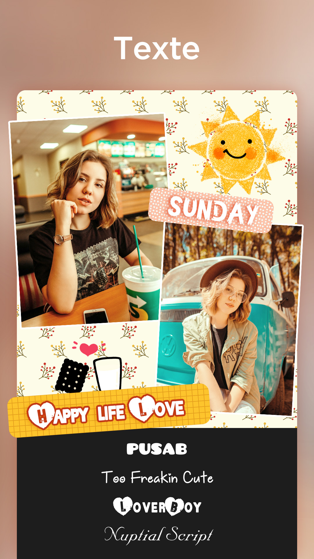 اسکرین شات 8 برنامه Foto Collage-Bilder Bearbeiten