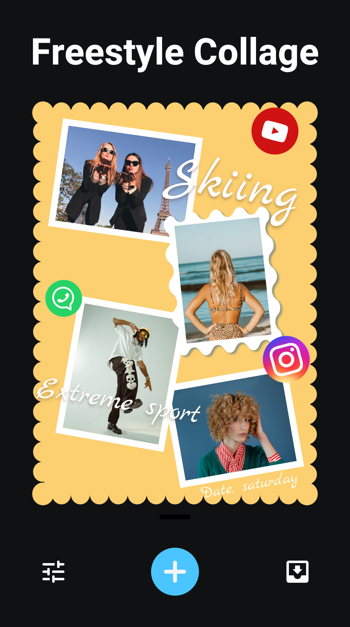 اسکرین شات 5 برنامه Pic Collage Maker - Foto Grid