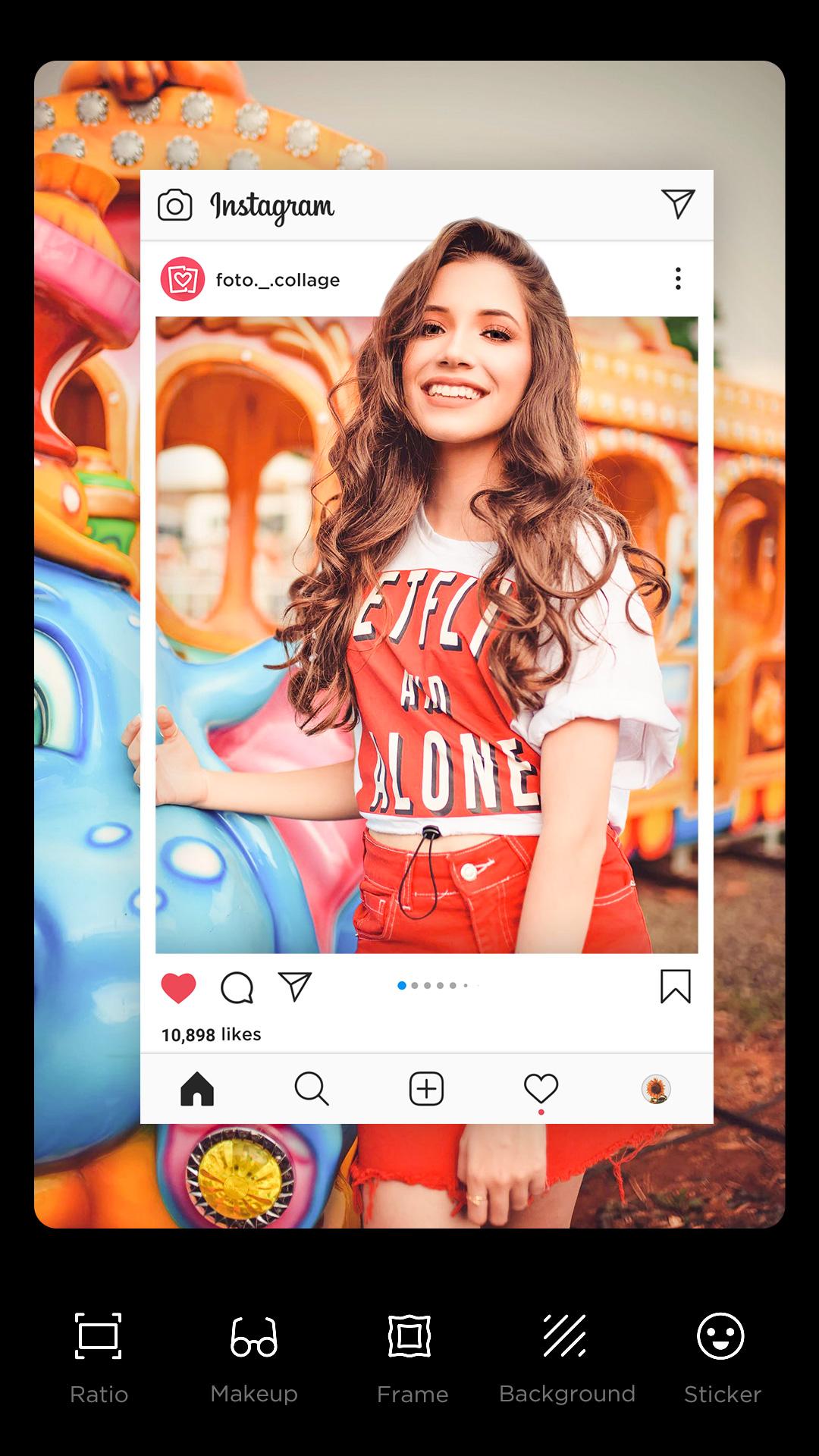 اسکرین شات 1 برنامه InSquare Photo Editor, Collage