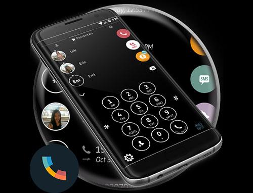 اسکرین شات 7 برنامه Theme Dialer Black White
