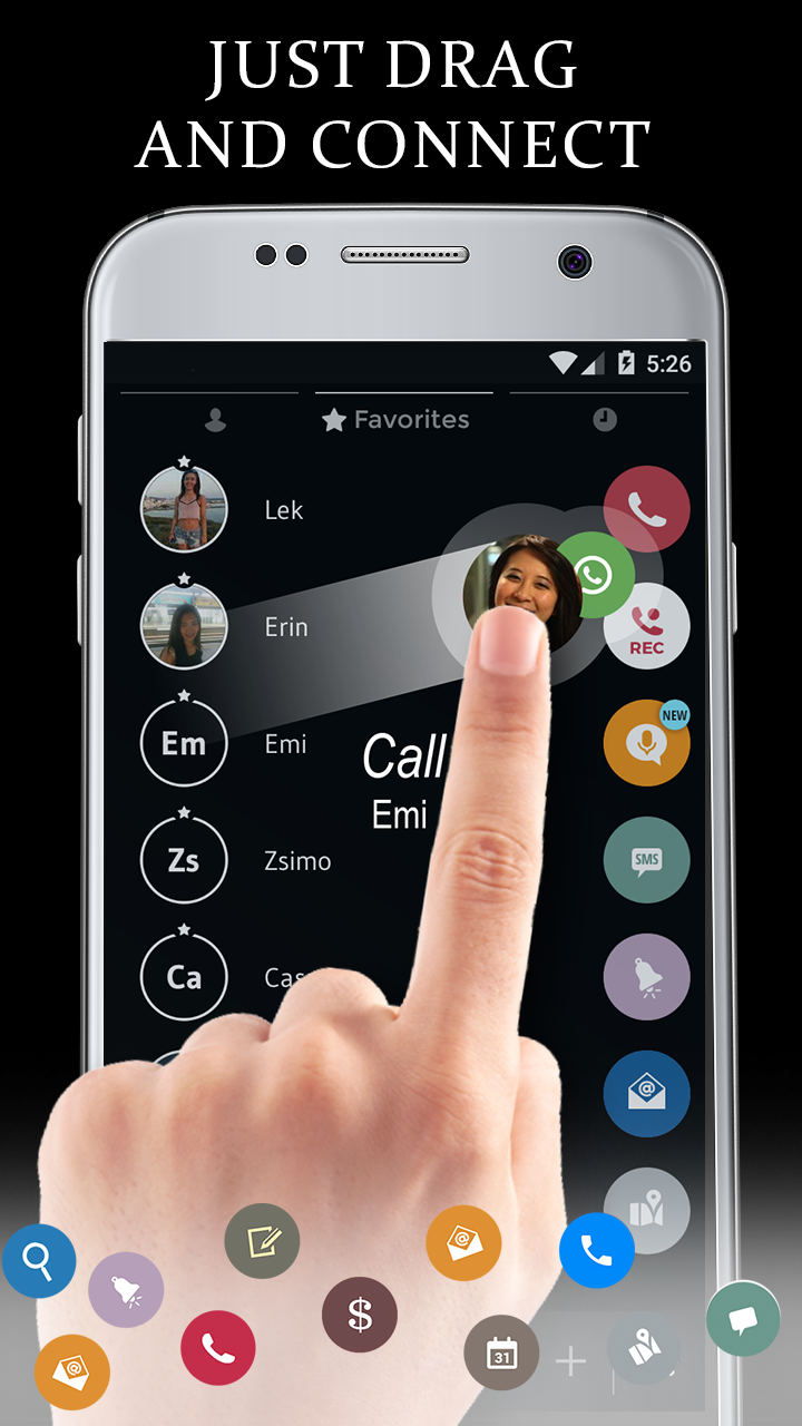 اسکرین شات 3 برنامه Theme Dialer Black White