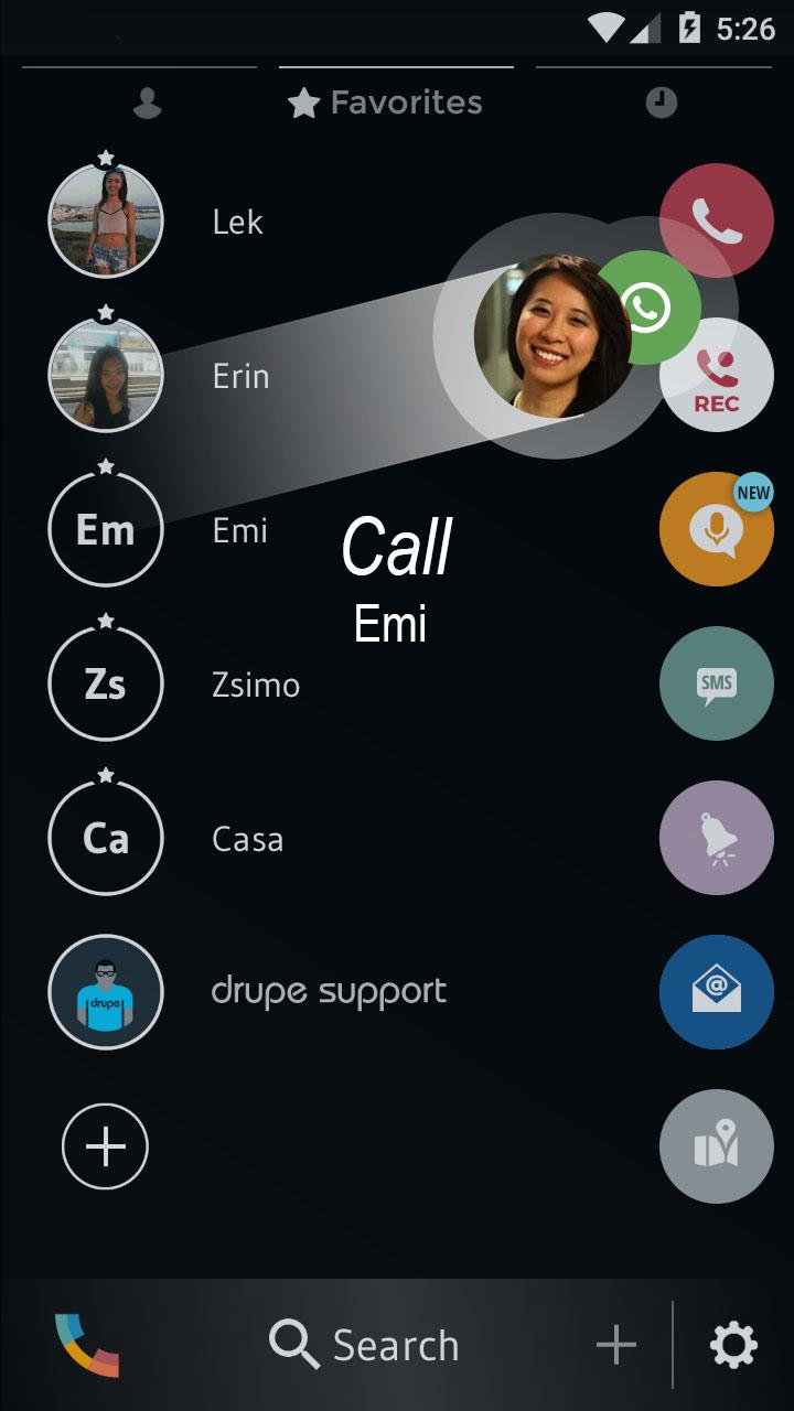 اسکرین شات 5 برنامه Theme Dialer Black White
